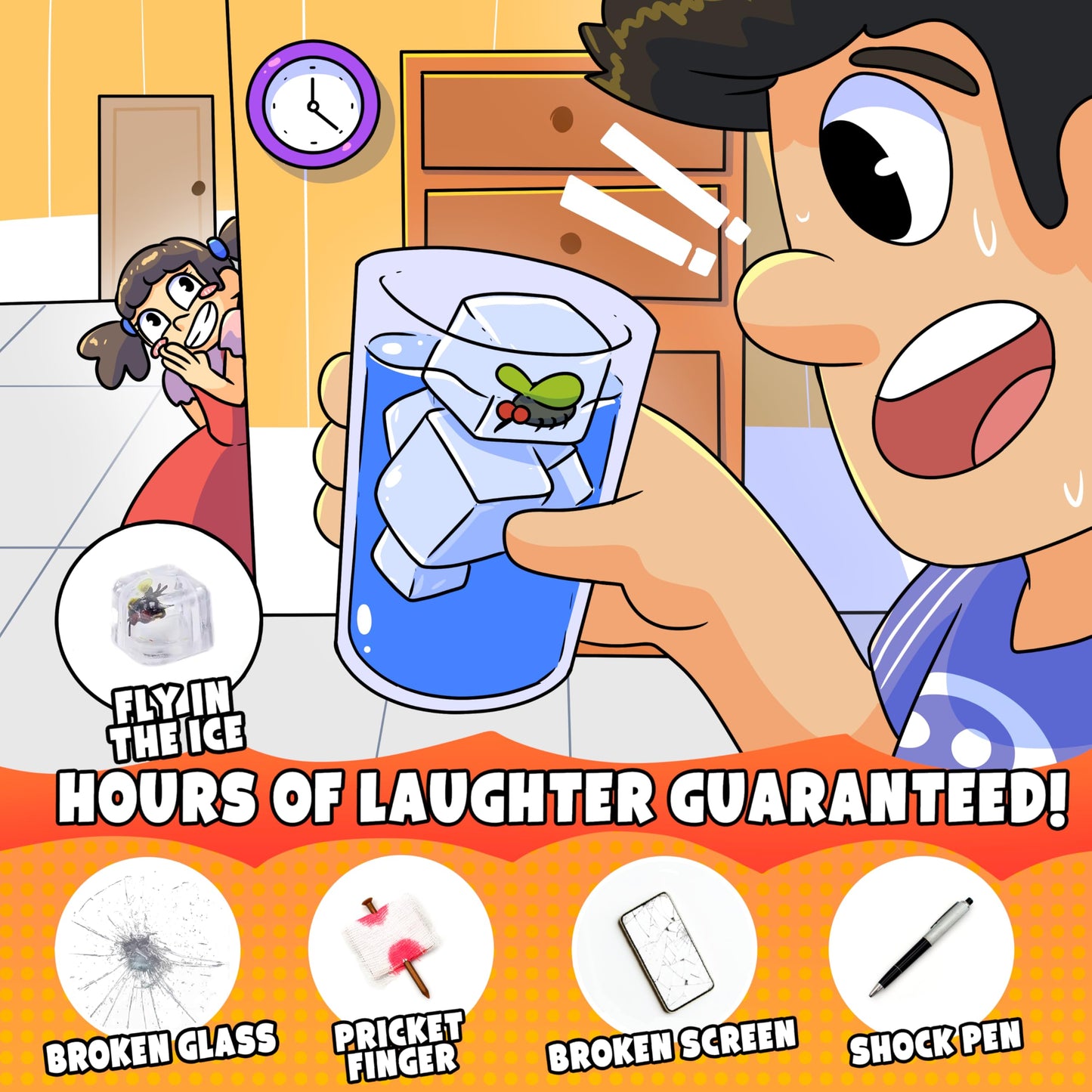 DIMROM Prank Kit for Kids – 25 Gags & Fun Pranks | Ultimate April Fools Box