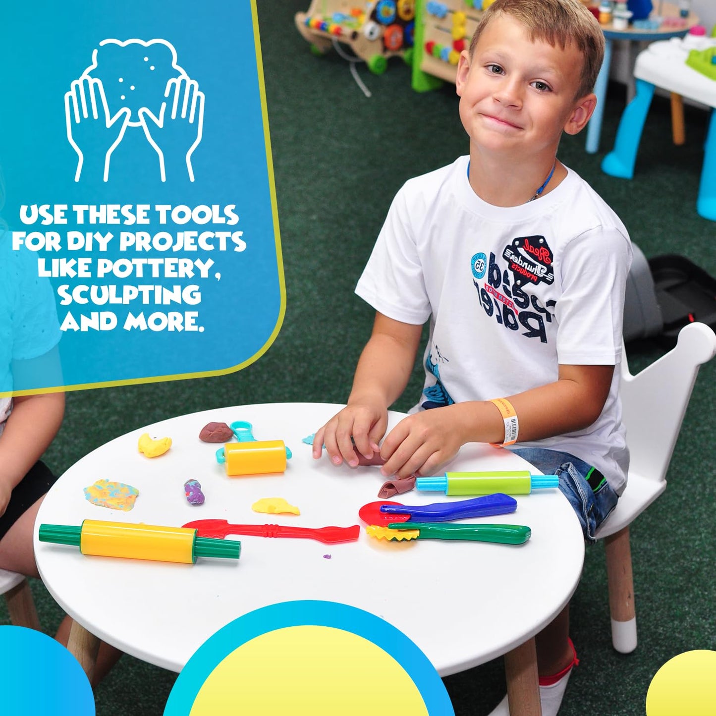 DIMROM Nine-Piece Clay & Play Dough Tools Set — Safe for Ages 3+