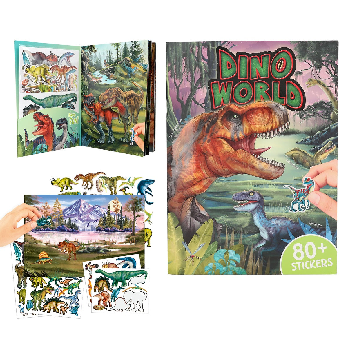 Dino World Dinosaur Puffy Sticker Book