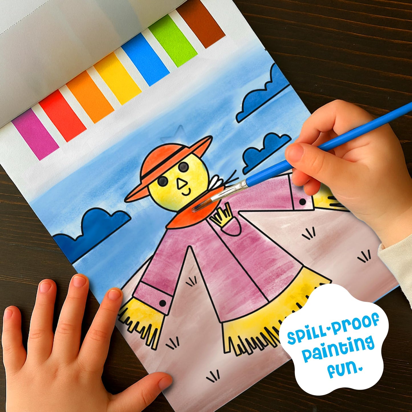 DINO MINI Watercolor Fun Value Pack | 2 Paint with Water Kits for Toddlers & Kids Aged 4-8 | Travel Activities | Screen-Free Gift (Farm & Fairy Tale)