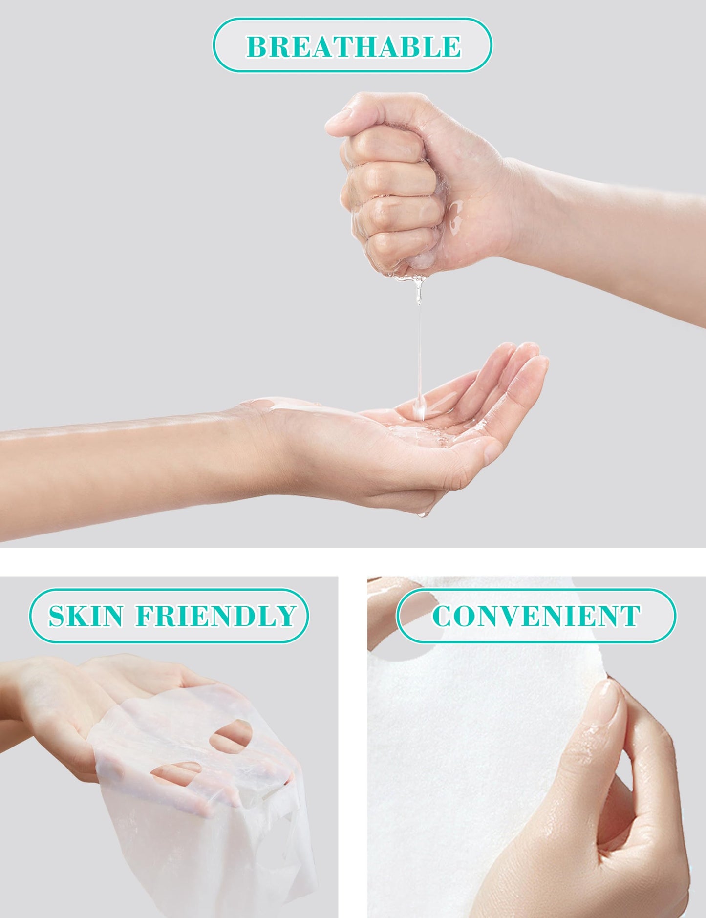 Dioche 500pcs Disposable Mask Paper – DIY Hydrating Mask Sheets for Home and Travel
