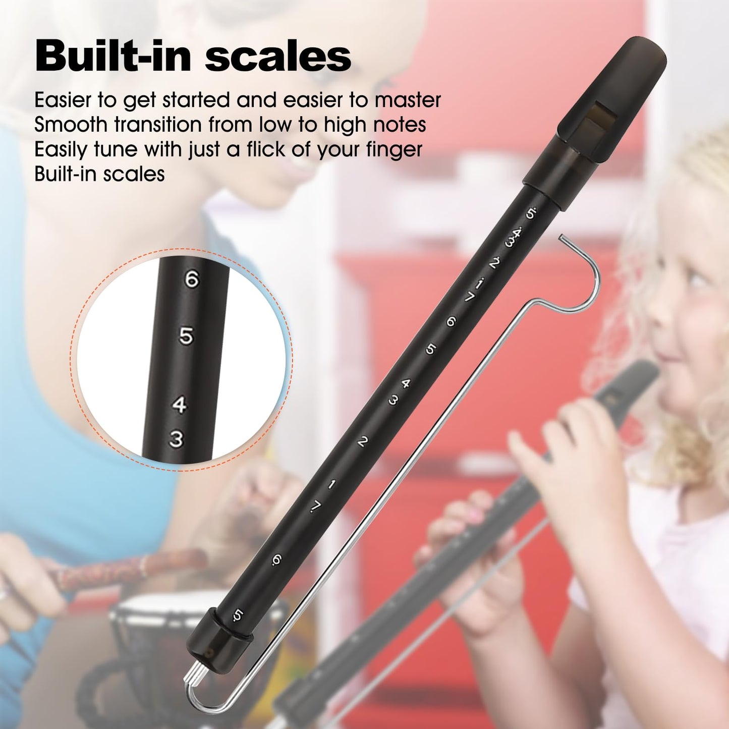 Dioche Slide Whistle – Adjustable Pitch Musical Instrument for Parties