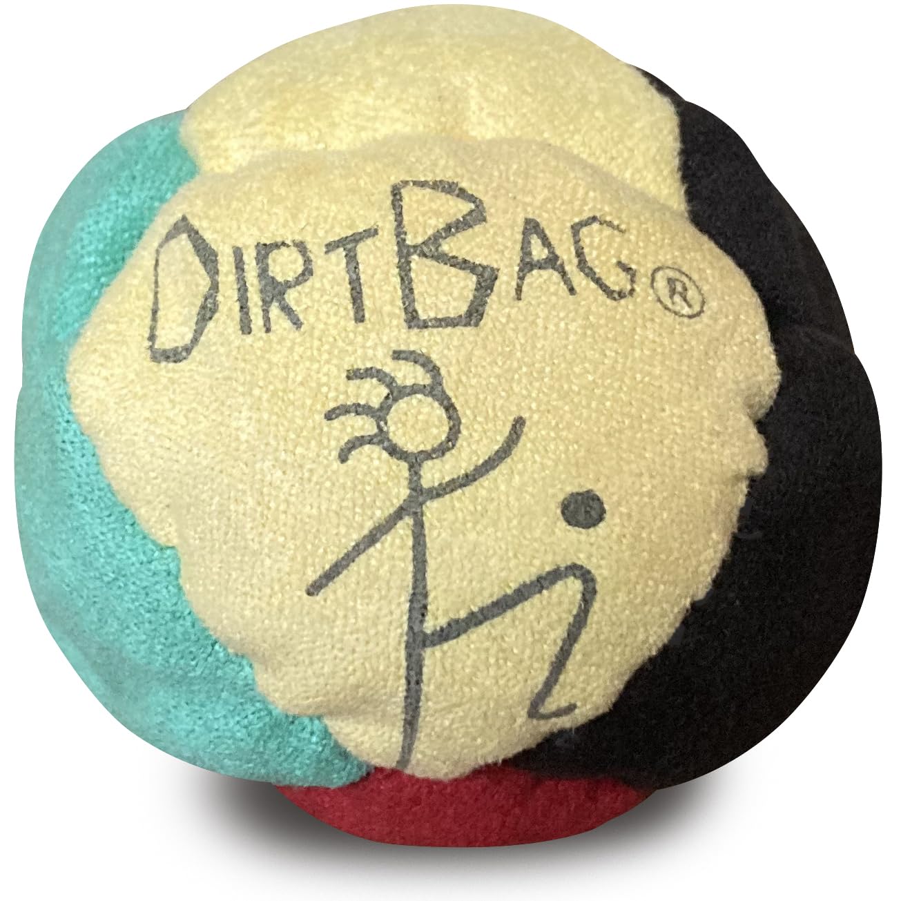 DIRTBAG Classic Footbag 3-Pack with Pouch - Red, Rasta & Blue