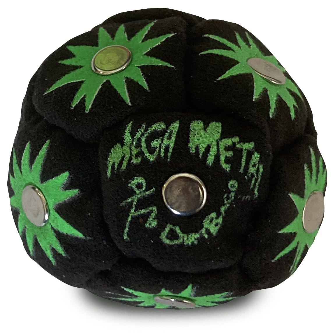 DIRTBAG All Star Footbag 3-Pack with Pouch — Handmade, Premium Quality, Green/Black