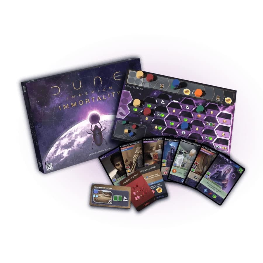 Dire Wolf Dune Imperium: Immortality – Immersive Board Game for 1-4 Players