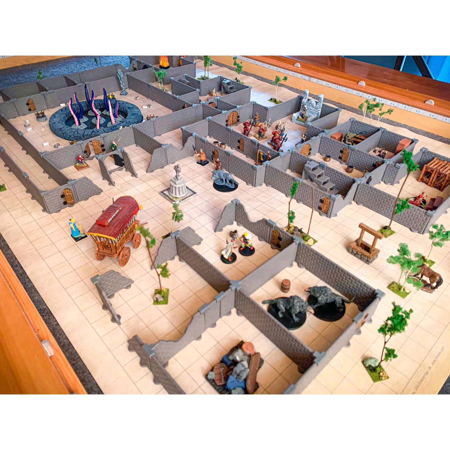 Dirt Cheap Dungeons Knight Dungon Set – Modular 1-inch Scale Terrain for D&D & Tabletop