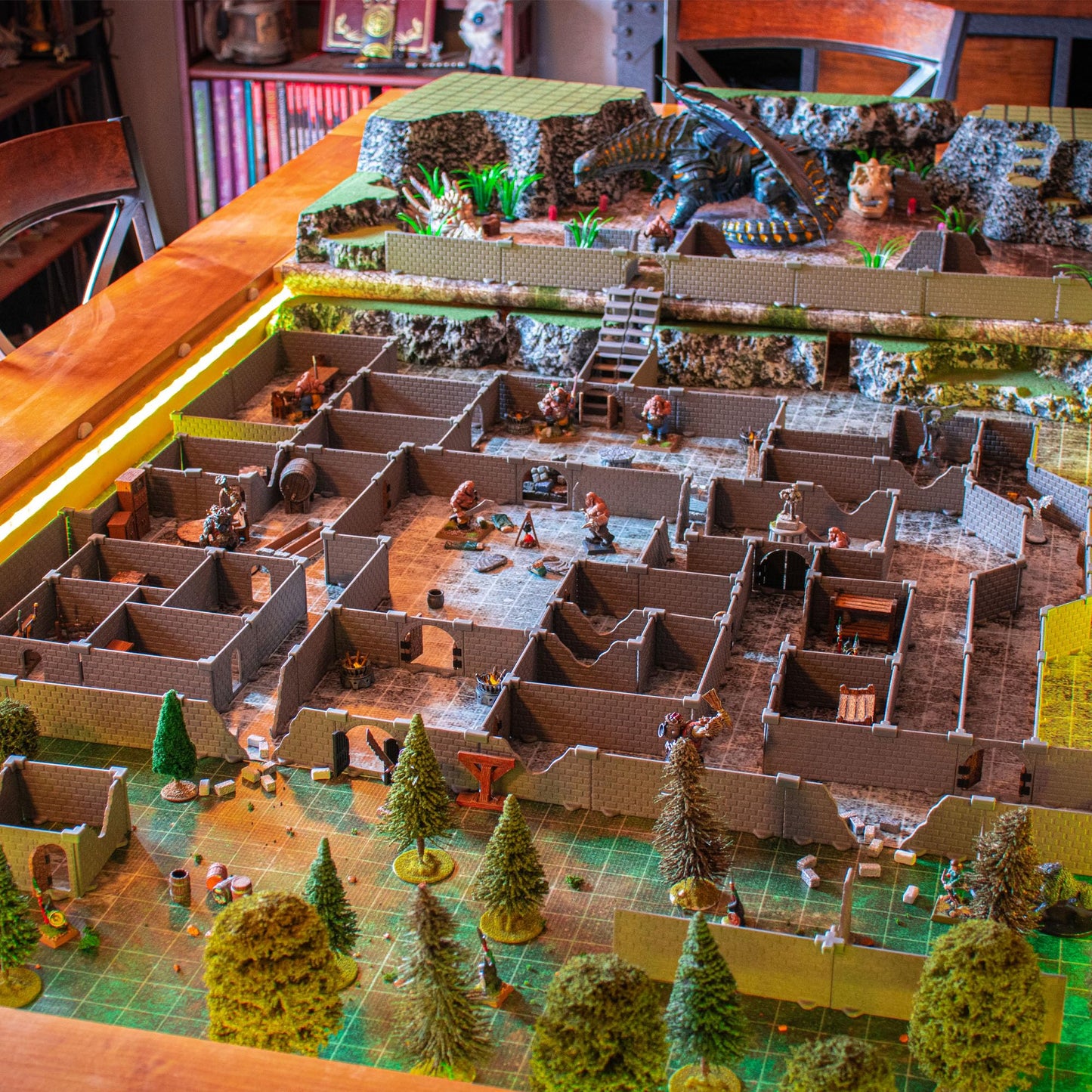 Dirt Cheap Dungeons Knight Dungon Set – Modular 1-inch Scale Terrain for D&D & Tabletop