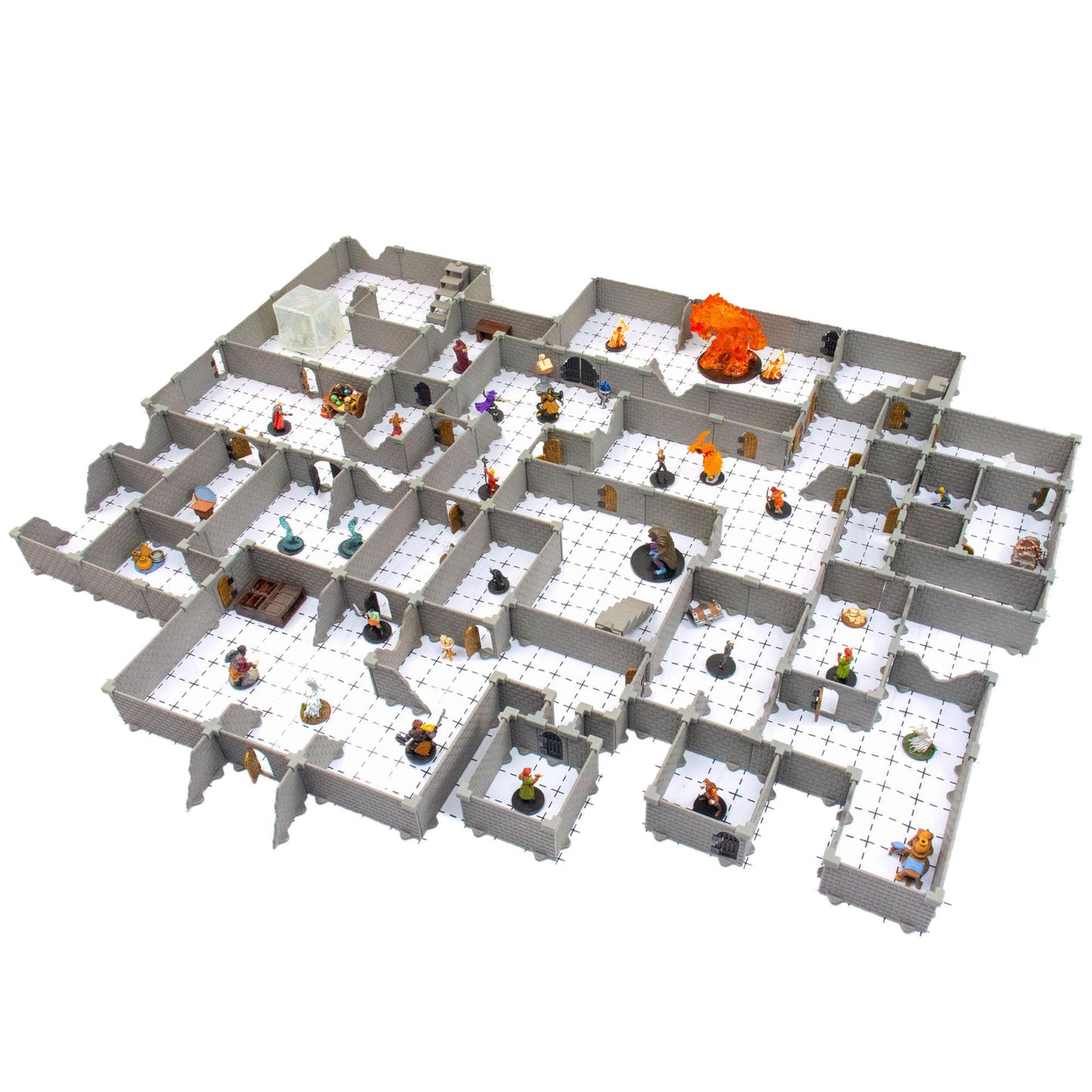 Dirt Cheap Dungeons Knight Dungon Set – Modular 1-inch Scale Terrain for D&D & Tabletop