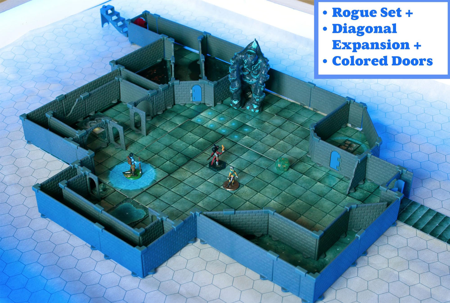 Dirt Cheap Dungeons Rogue Dungeon Set – Modular, Durable 1" Scale TTRPG Terrain