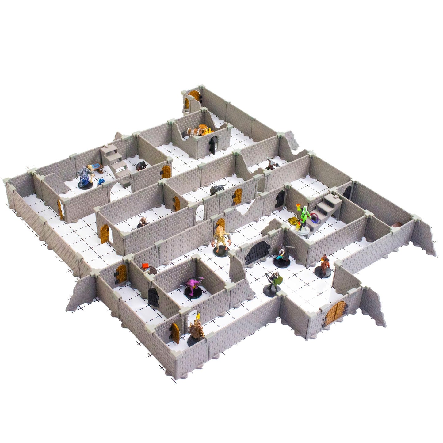 Dirt Cheap Dungeons Rogue Dungeon Set – Modular, Durable 1" Scale TTRPG Terrain