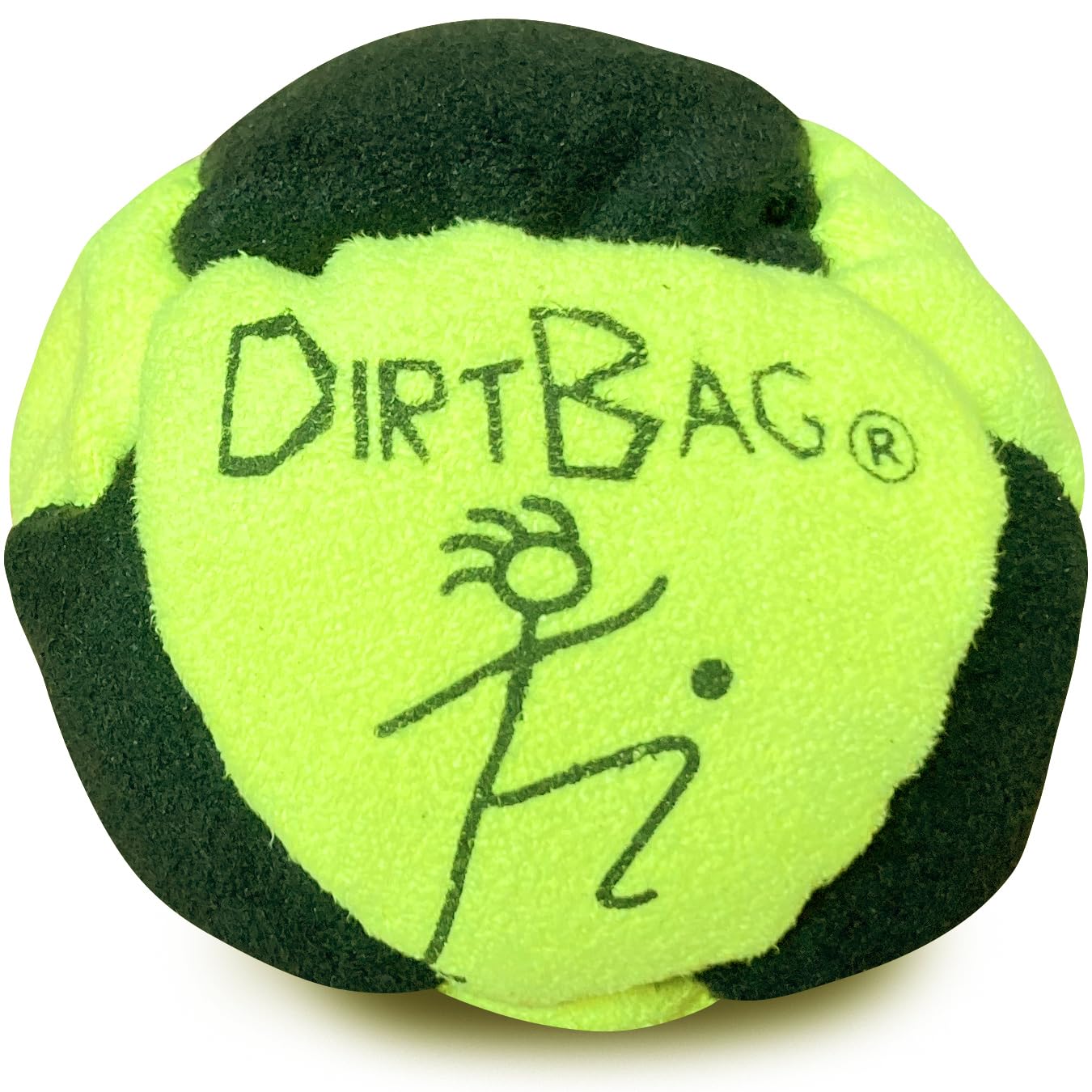 Dirtbag All Star Footbag 3 Pack with Pouch – Handmade Premium Quality, Bright Fluorescent Yellow/Black