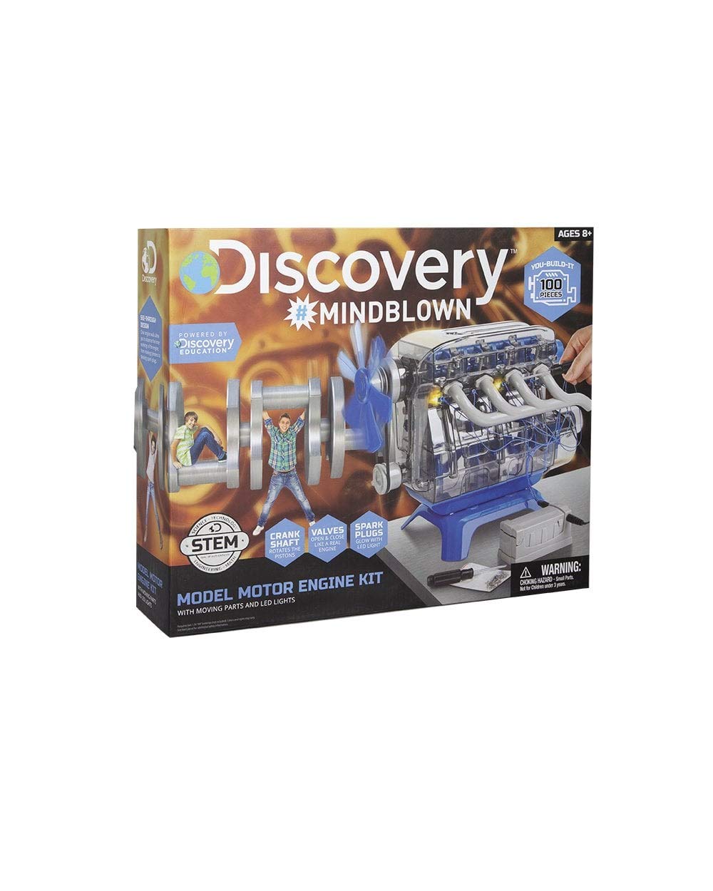 Discovery Kids MindBlown DIY Four-Cycle Engine Kit | Hands-On Model