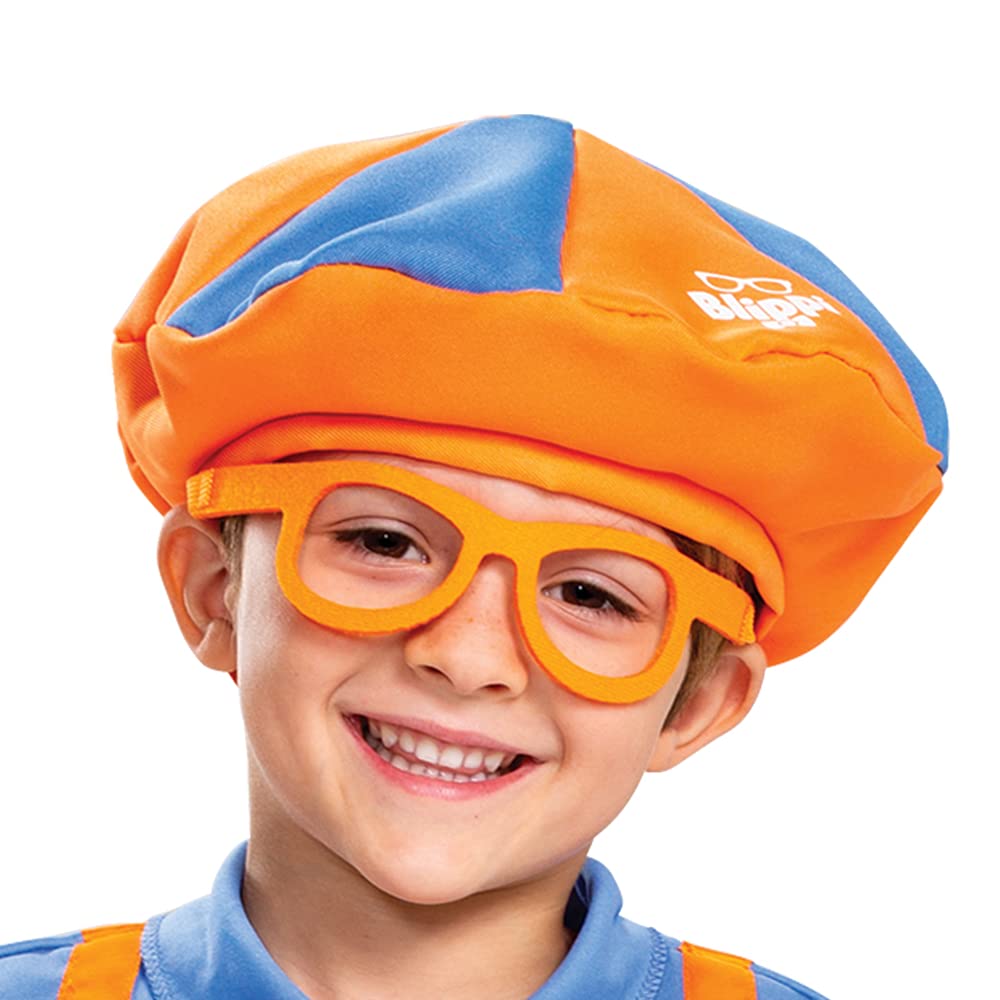 Disguise Blippi Costume for Kids – Official Jumpsuit with Hat & Bowtie (Toddler 2T)
