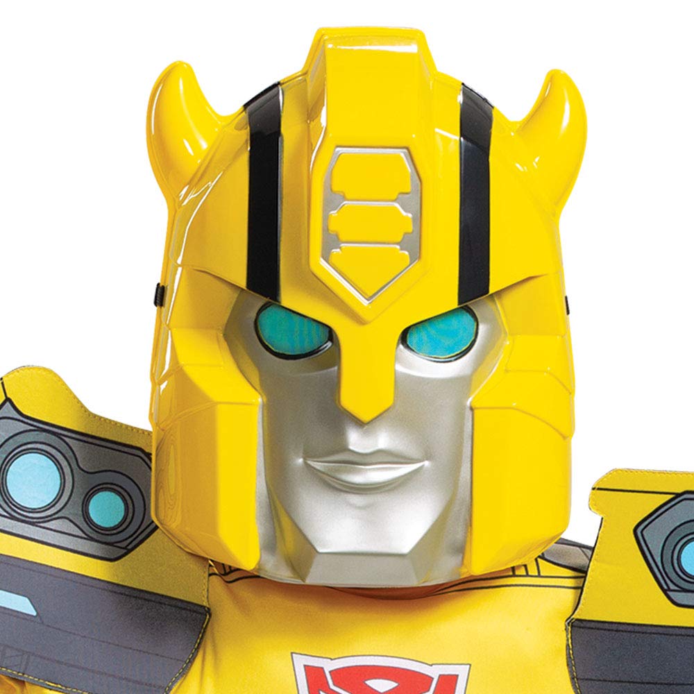 Disguise Kid's Transformers Bumblebee Muscle Costume – Official Bumblebee Cosplay for Kids