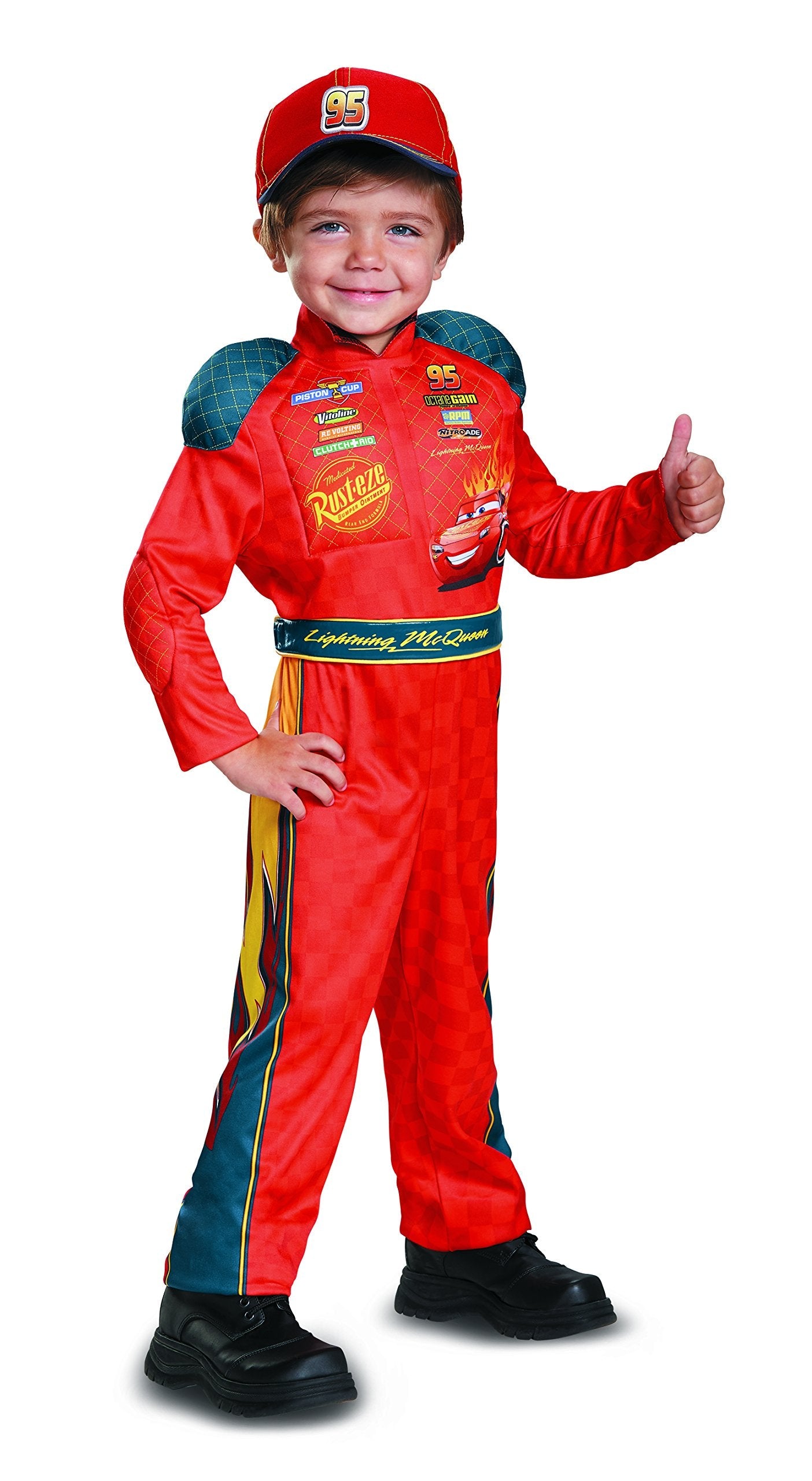 Disguise Cars 3 Lightning McQueen Toddler Costume – Small (2T)