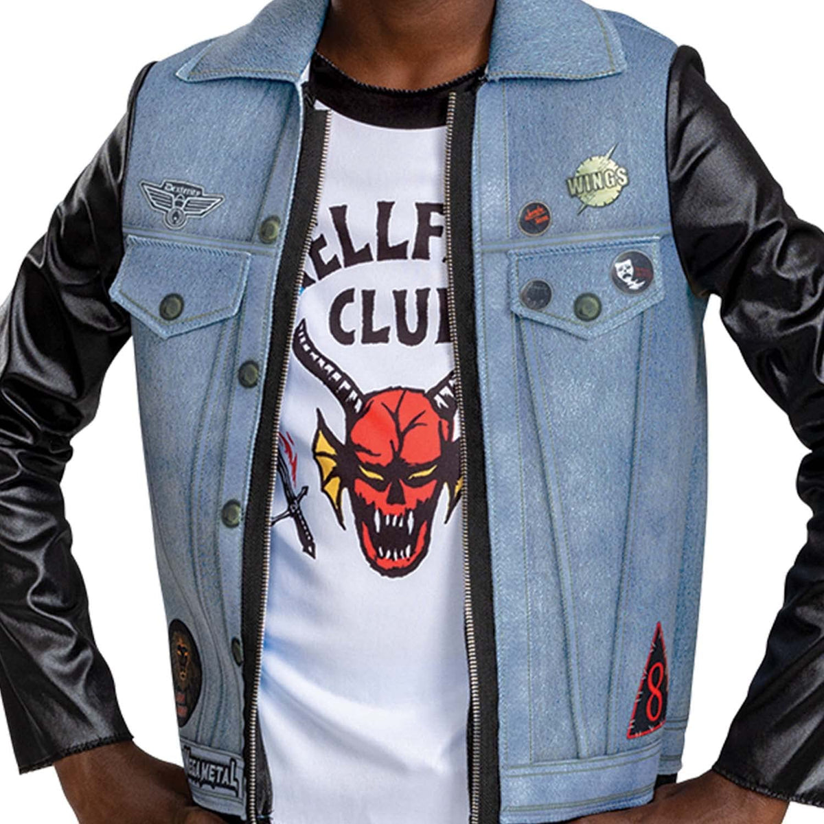 Disguise Eddie Costume for Kids – Stranger Things Jacket Top, Child Large (10-12)