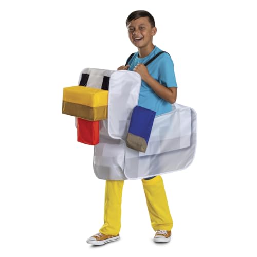 Disguise Minecraft Chicken Jockey Ride-On Costume – Officially Licensed, Easy Setup (One Size Child)