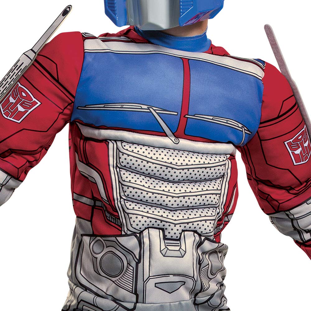 Disguise Optimus Prime Muscle Costume for Kids | Transformers Costume for Boys & Girls M