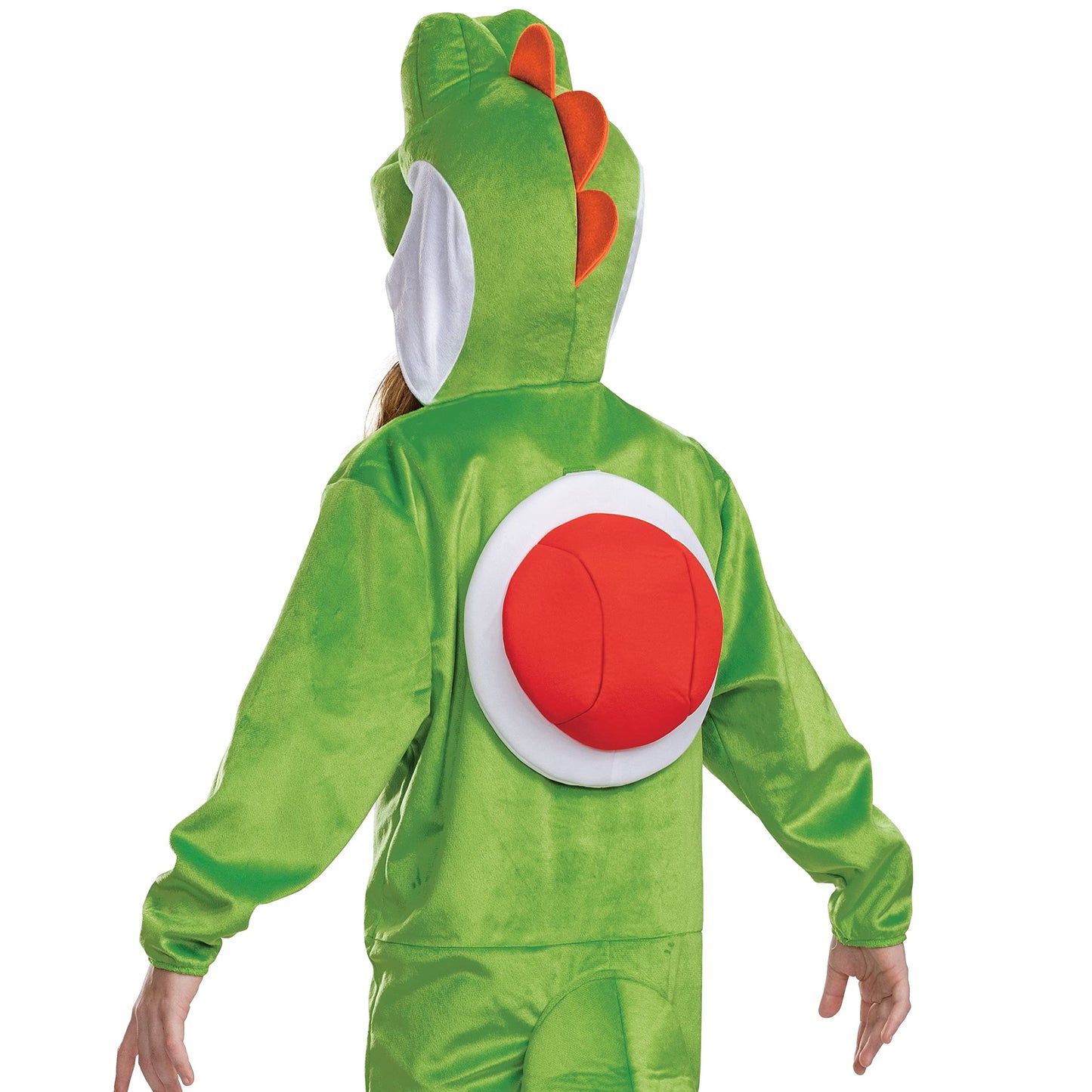 Disguise Yoshi Costume Hooded Jumpsuit – Official Mario Kids Outfit (Size 7-8)