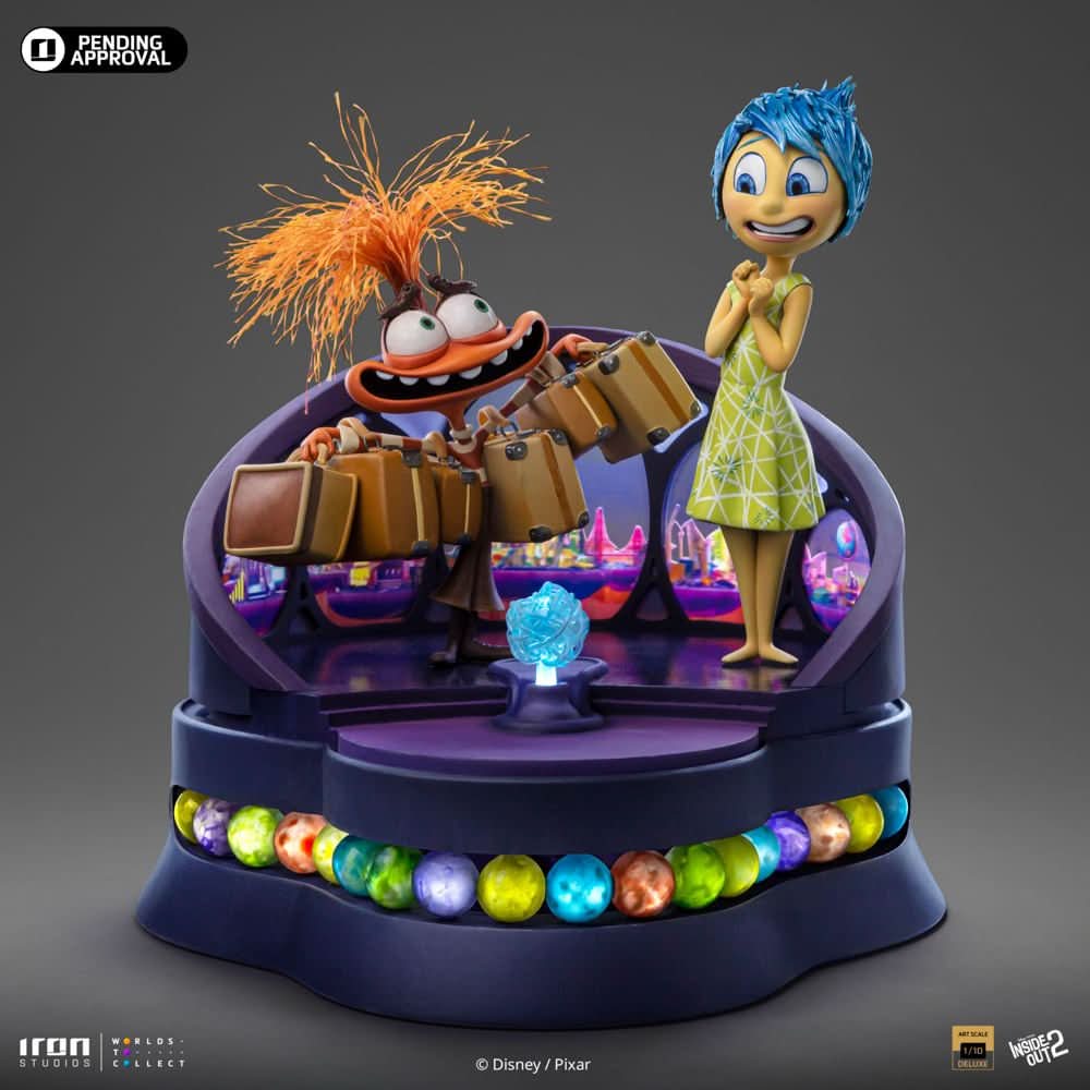 Statue Joy and Anxiety Deluxe - Inside Out 2 - Art Scale 1/10 - Iron Studios