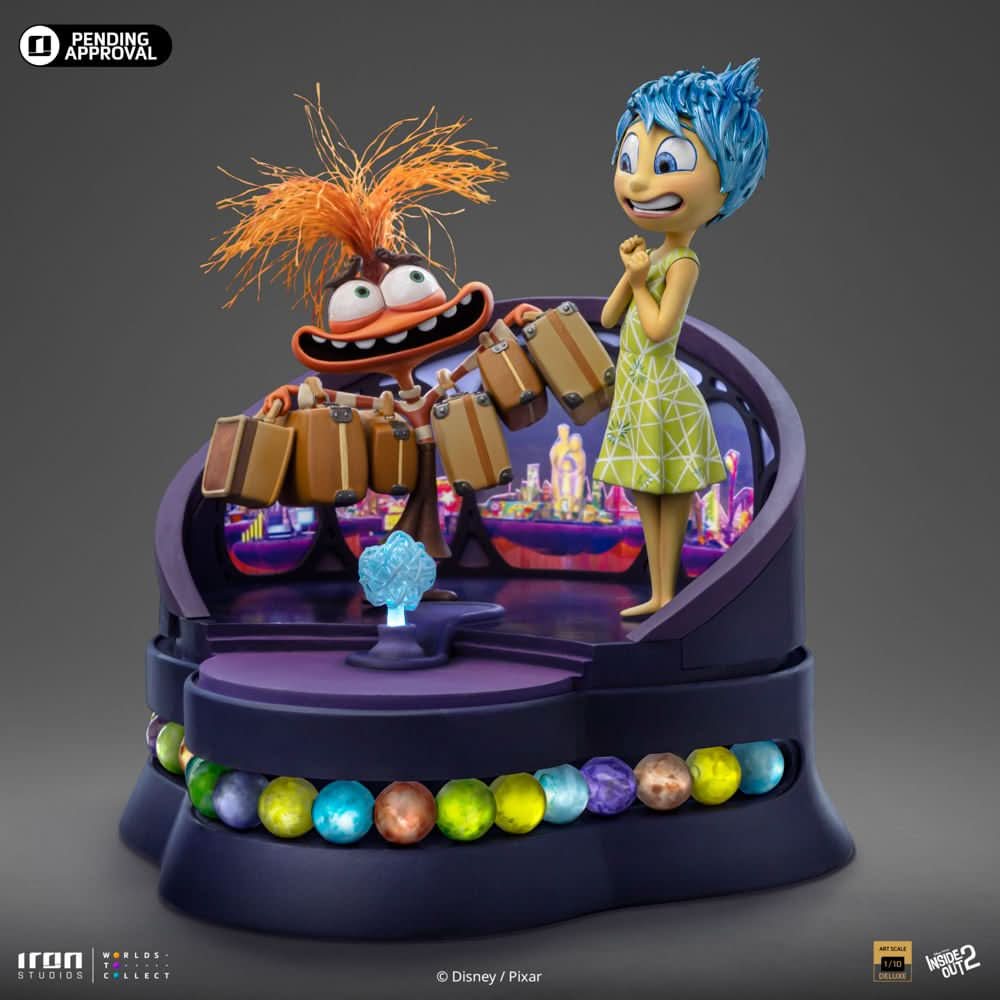 Statue Joy and Anxiety Deluxe - Inside Out 2 - Art Scale 1/10 - Iron Studios