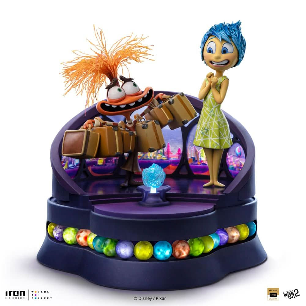 Statue Joy and Anxiety Deluxe - Inside Out 2 - Art Scale 1/10 - Iron Studios