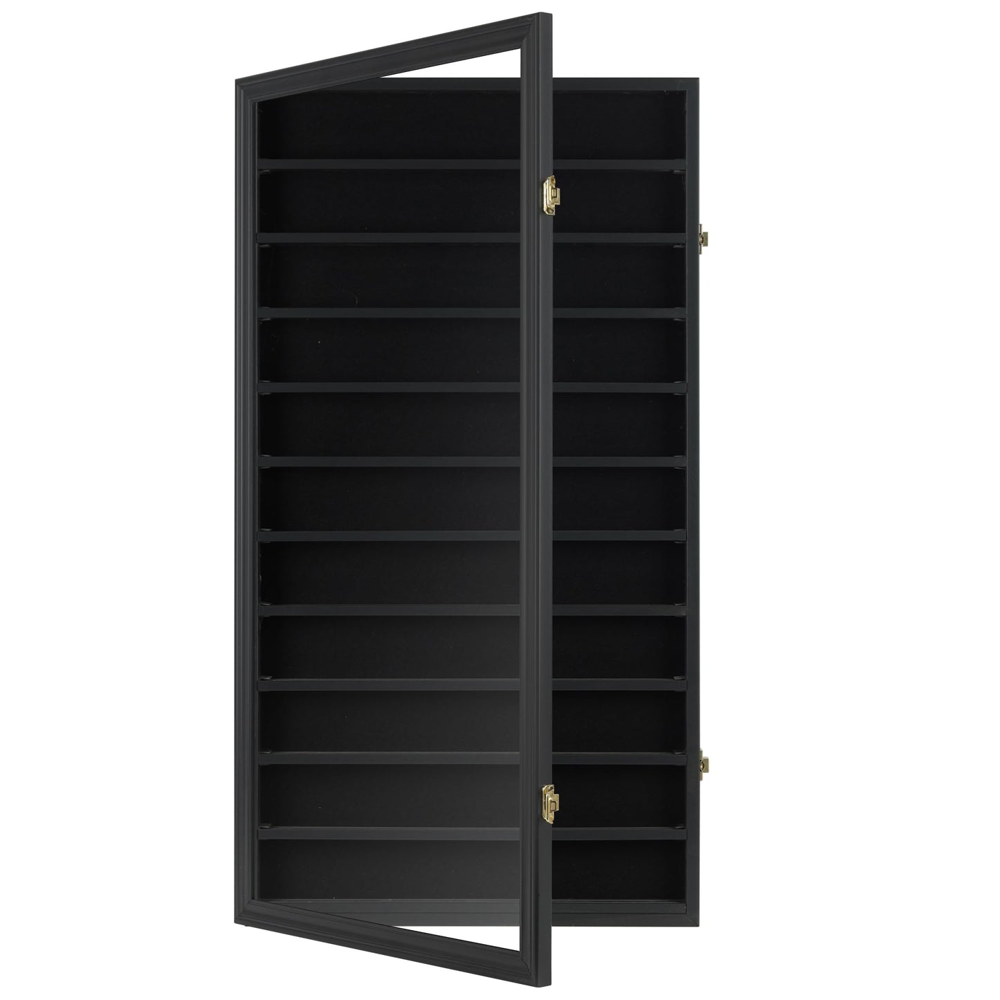 DisplayGifts Military Challenge Coin Display Case — Wall Mount, 29H x 16W, Holds 88 Coins