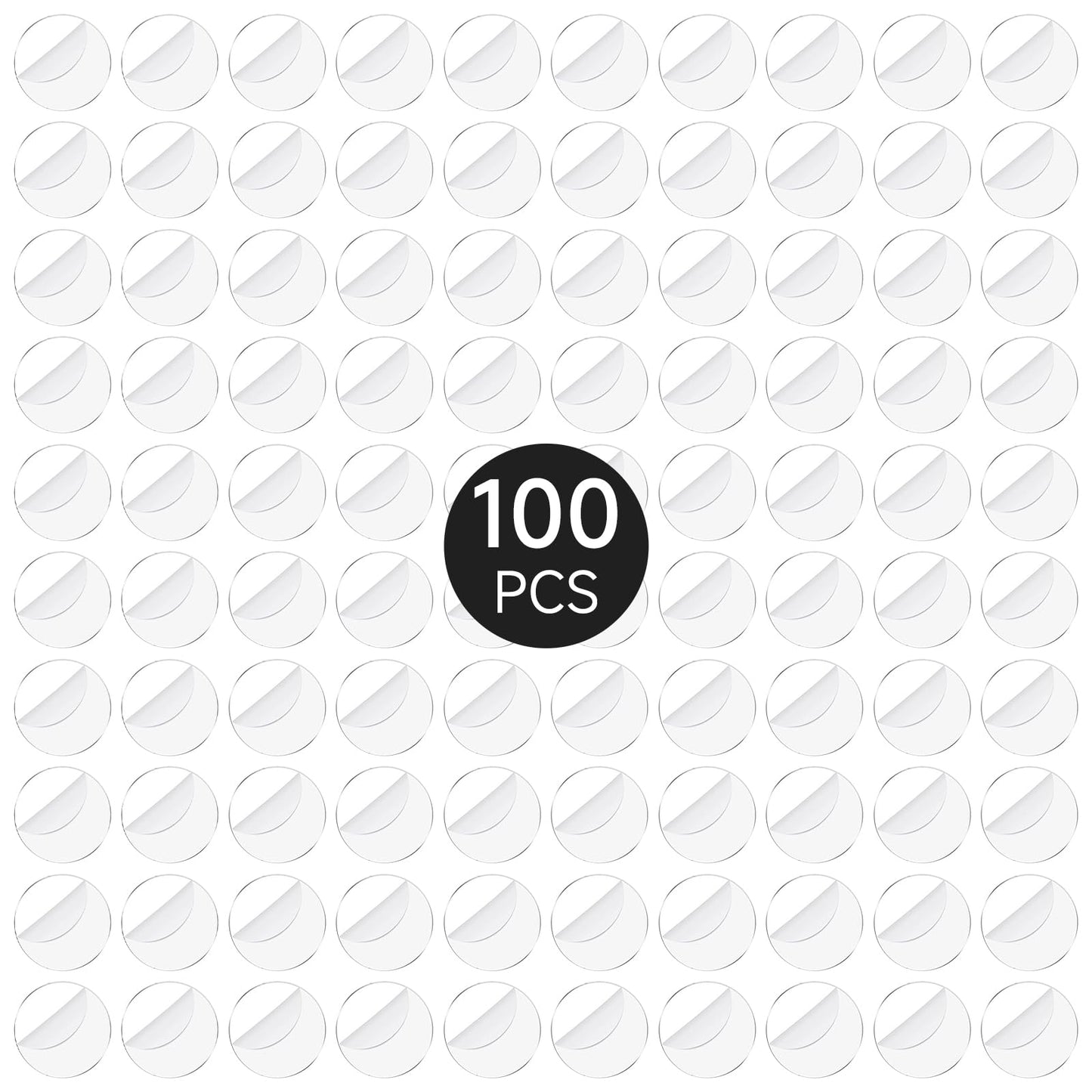 DisplayMore 100Pcs Round 30mm Clear Acrylic Bases – 2mm Thick