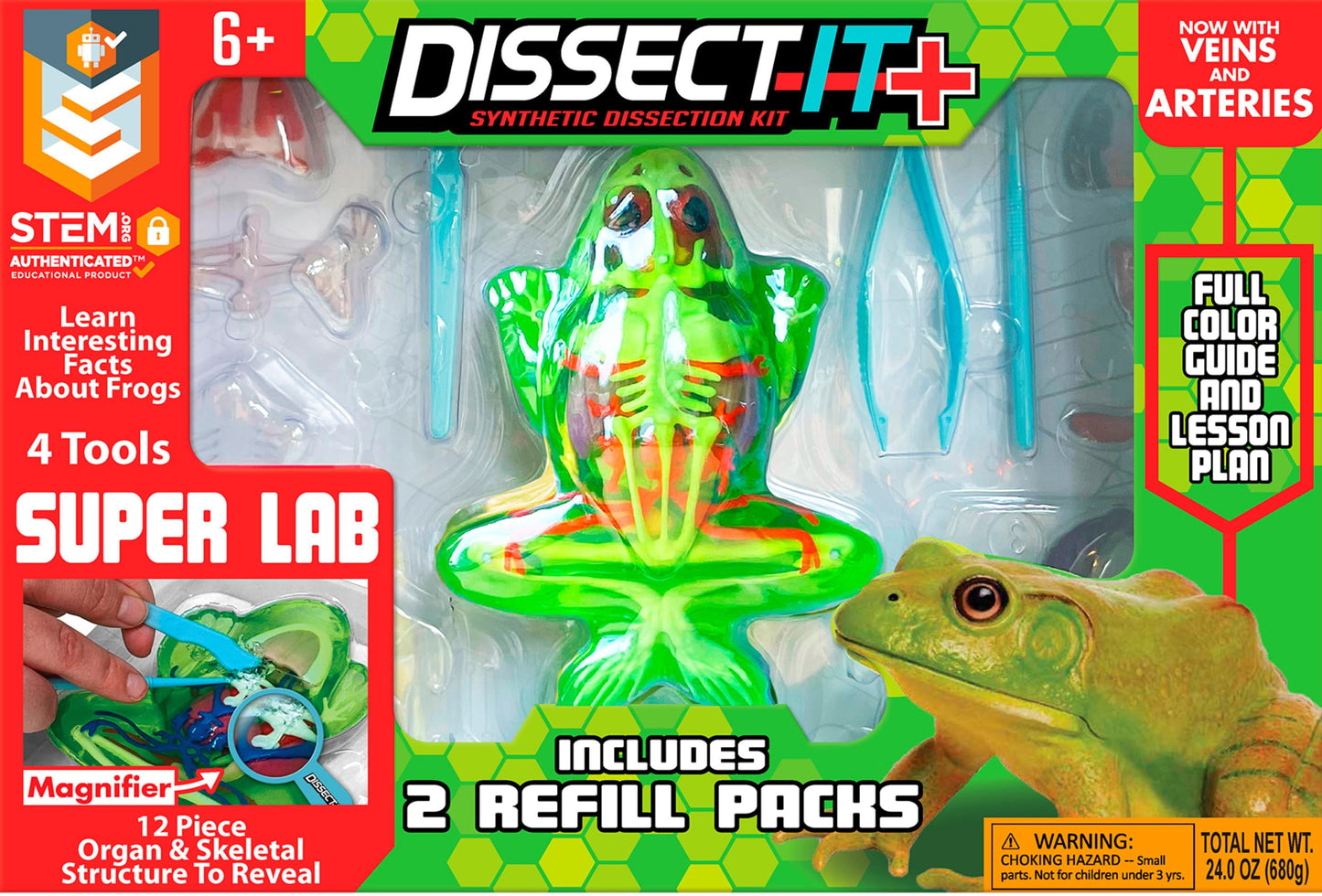 Dissect-It Kit for Kids: Simulated Frog Dissection Toy for STEM Biology & Anatomy