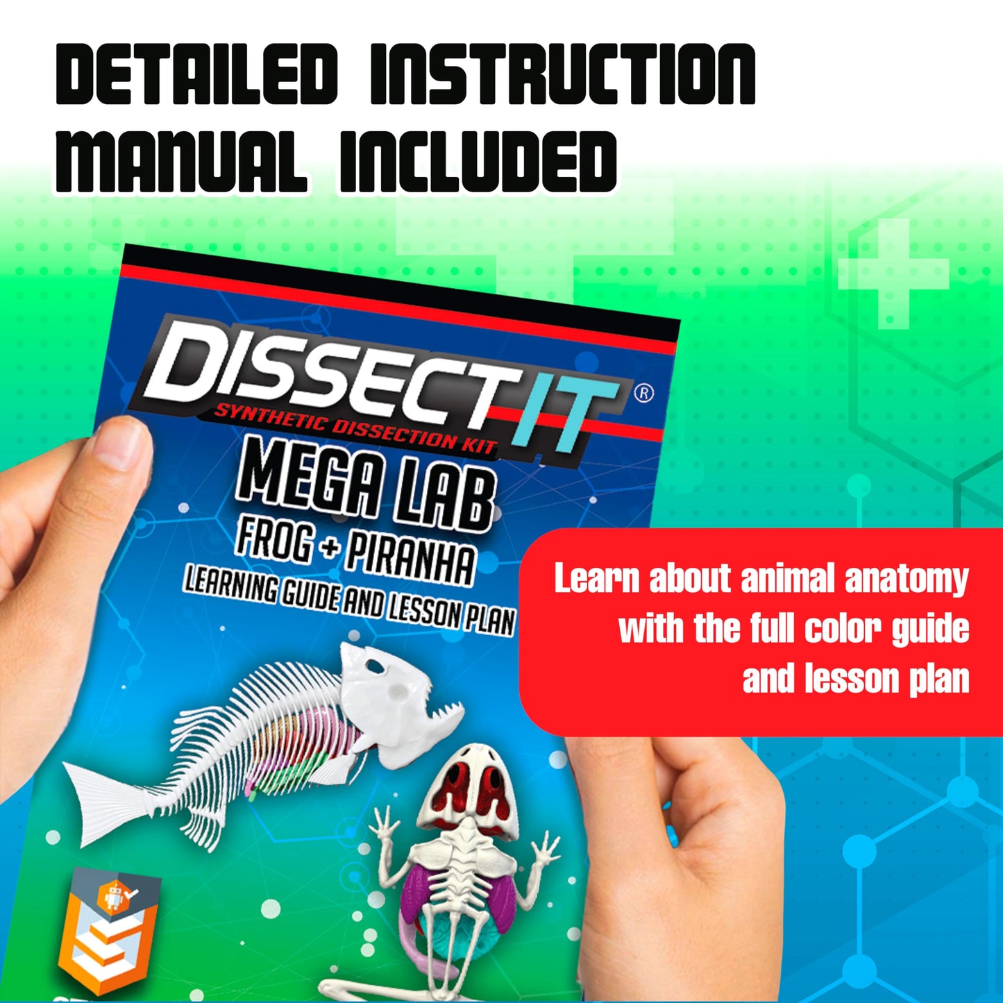 Dissect It Mega Lab Kit — Safe Frog & Piranha Dissection for Kids 6+