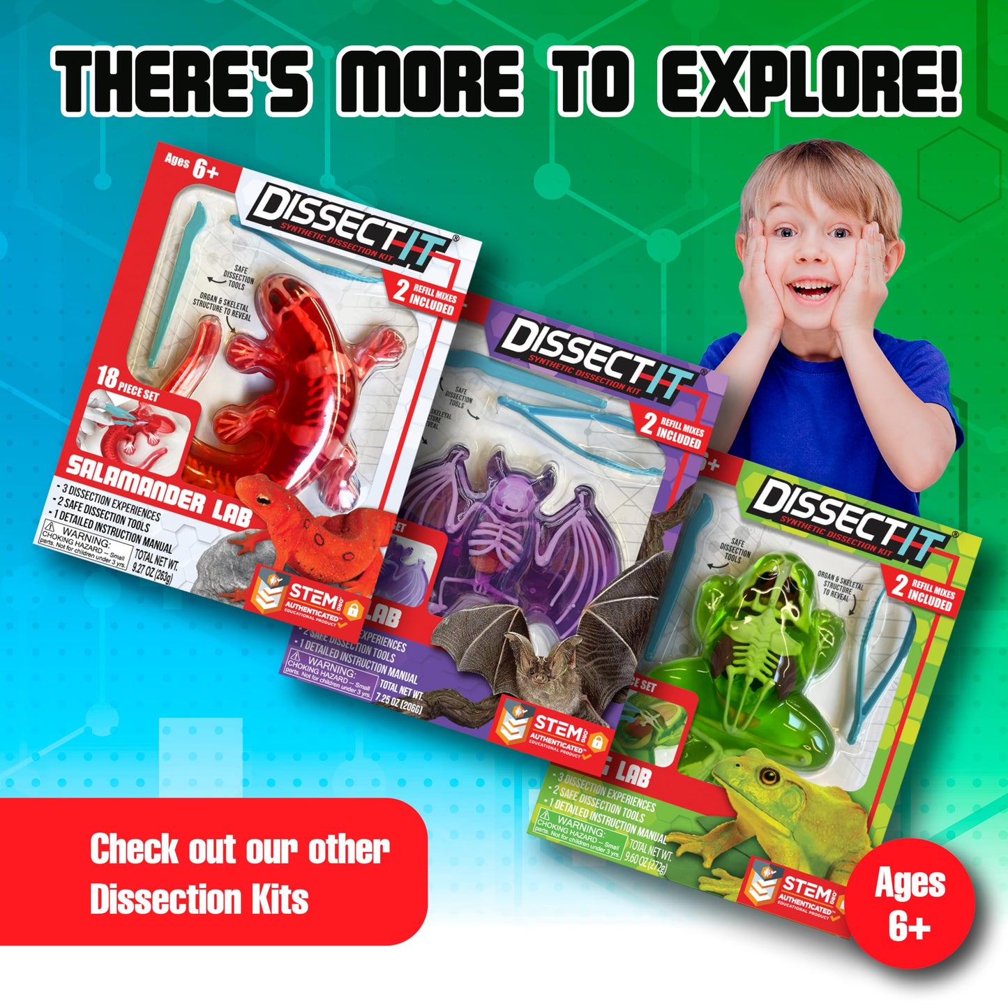 Dissect It Mega Lab Kit — Safe Frog & Piranha Dissection for Kids 6+