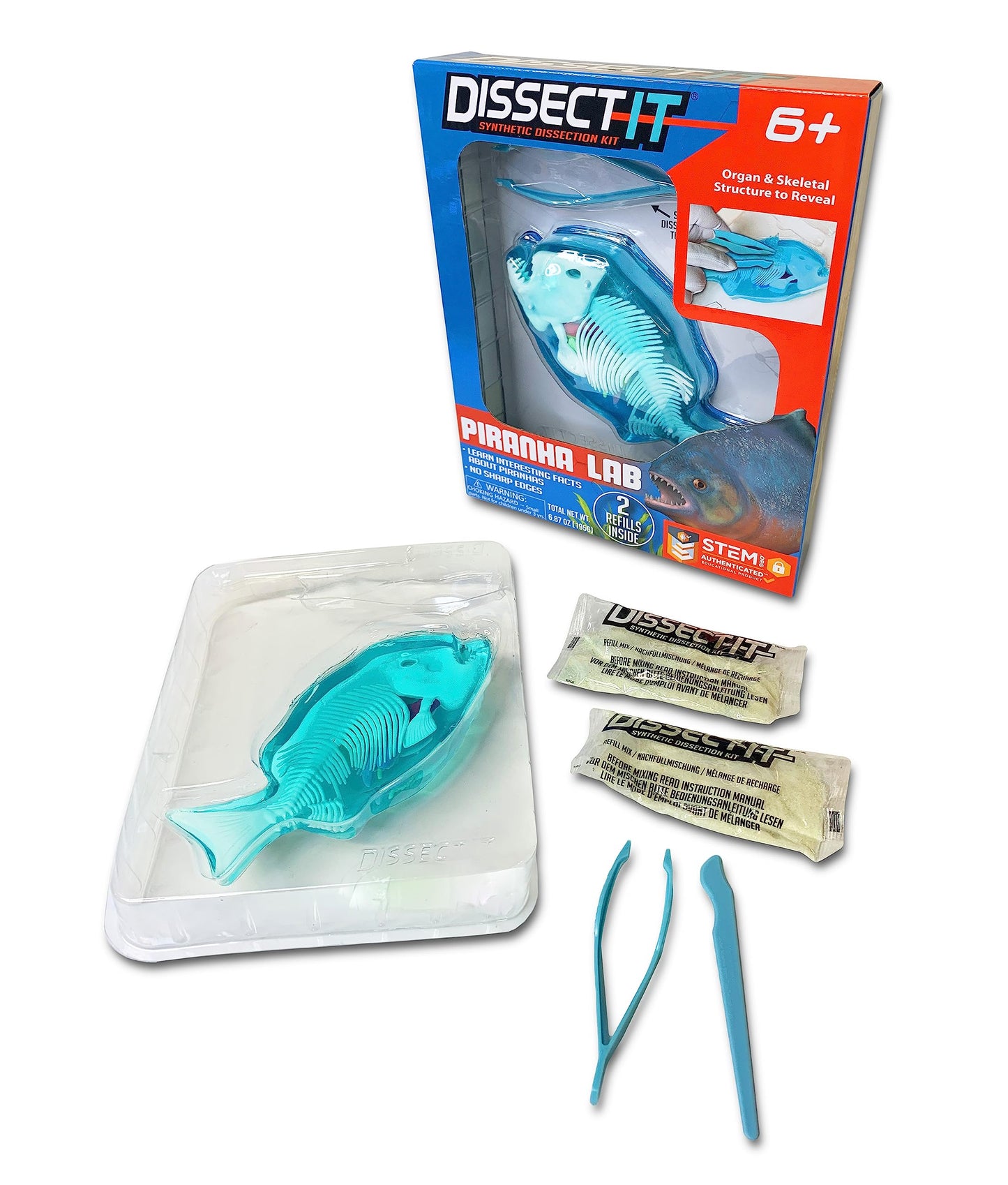 Dissect-It Piranha: Safe Simulated Lab Dissection Toy for Kids