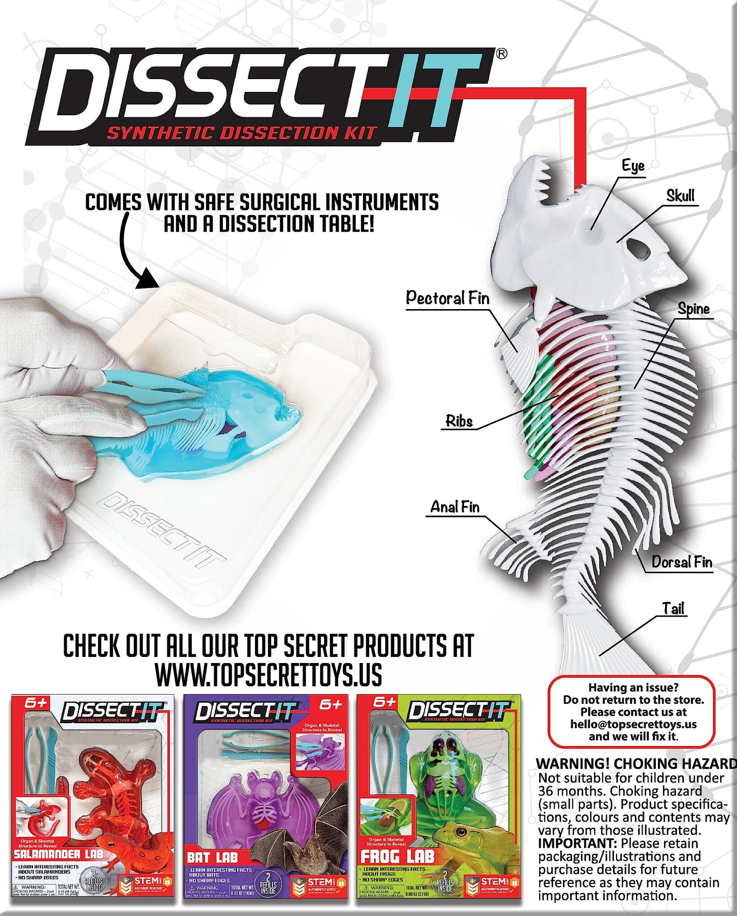 Dissect-It Piranha: Safe Simulated Lab Dissection Toy for Kids