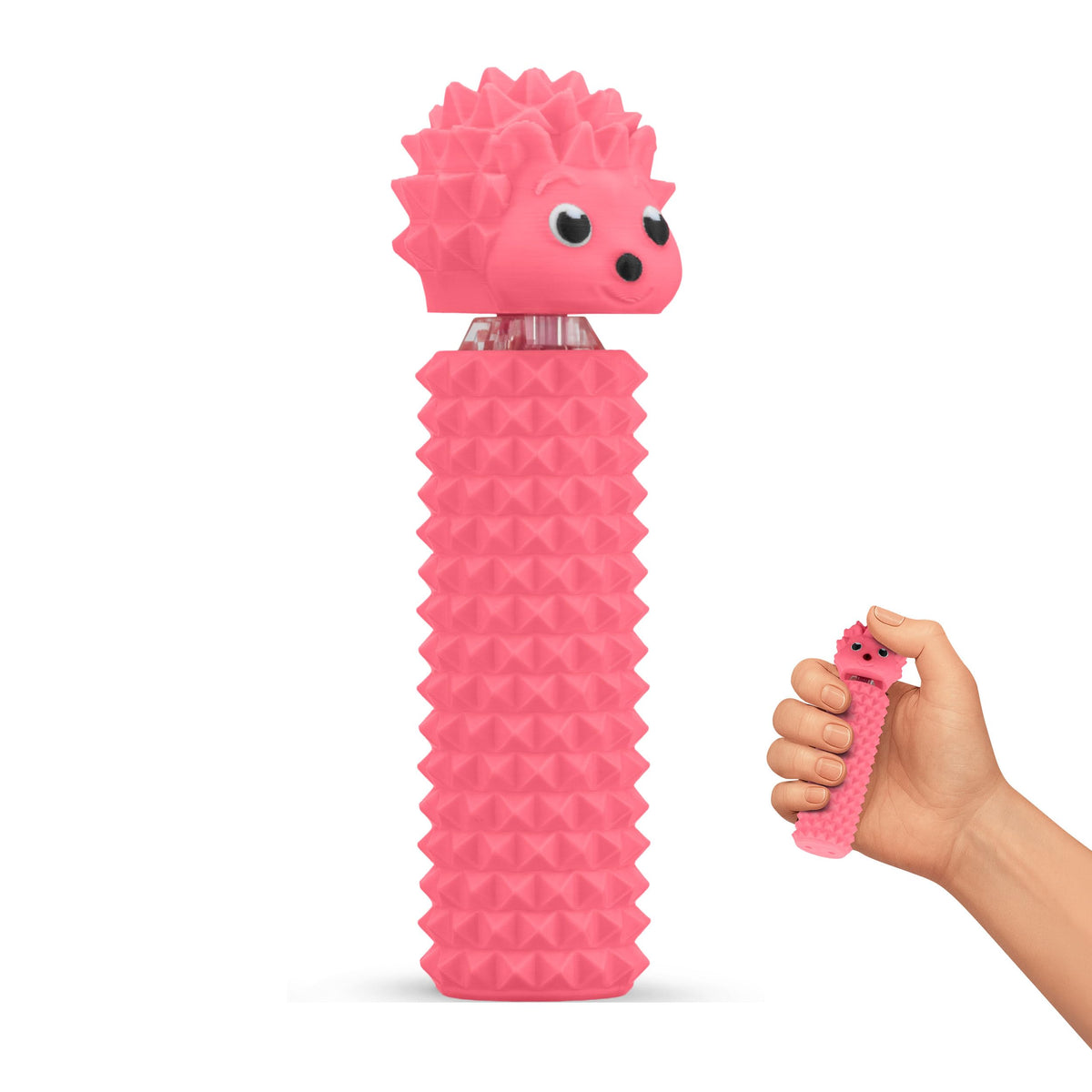Distractibles Hedgy Hedgehog Sensory Fidget Clicker – Focus, Calm, Pink