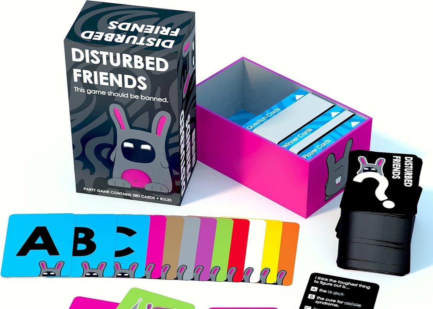 Disturbed Friends Party Game | Hilarious Adult Card Game for White Elephant & Game Night
