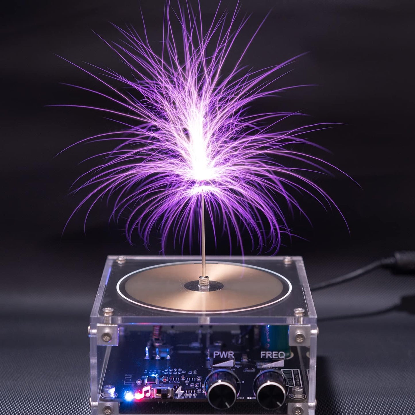 Divvlur Music Tesla Coil Arc Plasma Desktop Toy | TS10-001 Science Education Kit