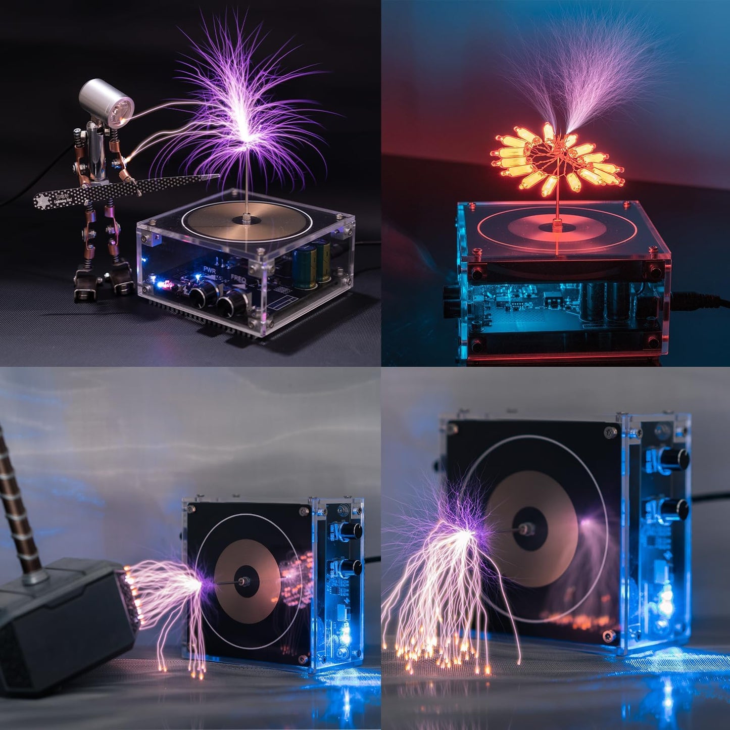 Divvlur Music Tesla Coil Arc Plasma Desktop Toy | TS10-001 Science Education Kit