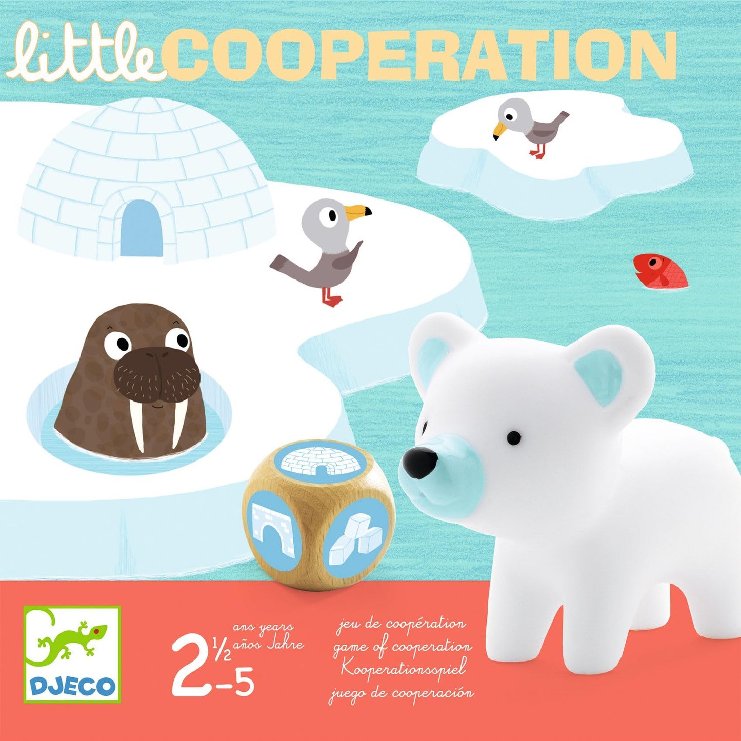 DJECO Little Cooperation — Cooperative Board Game for Ages 2.5–5 | Family Play