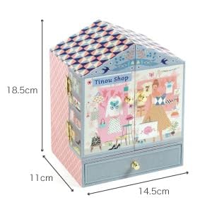 DJECO Musical Jewelry Box for Kids – Unicorn Dream Treasure Box with Shop-Themed Design