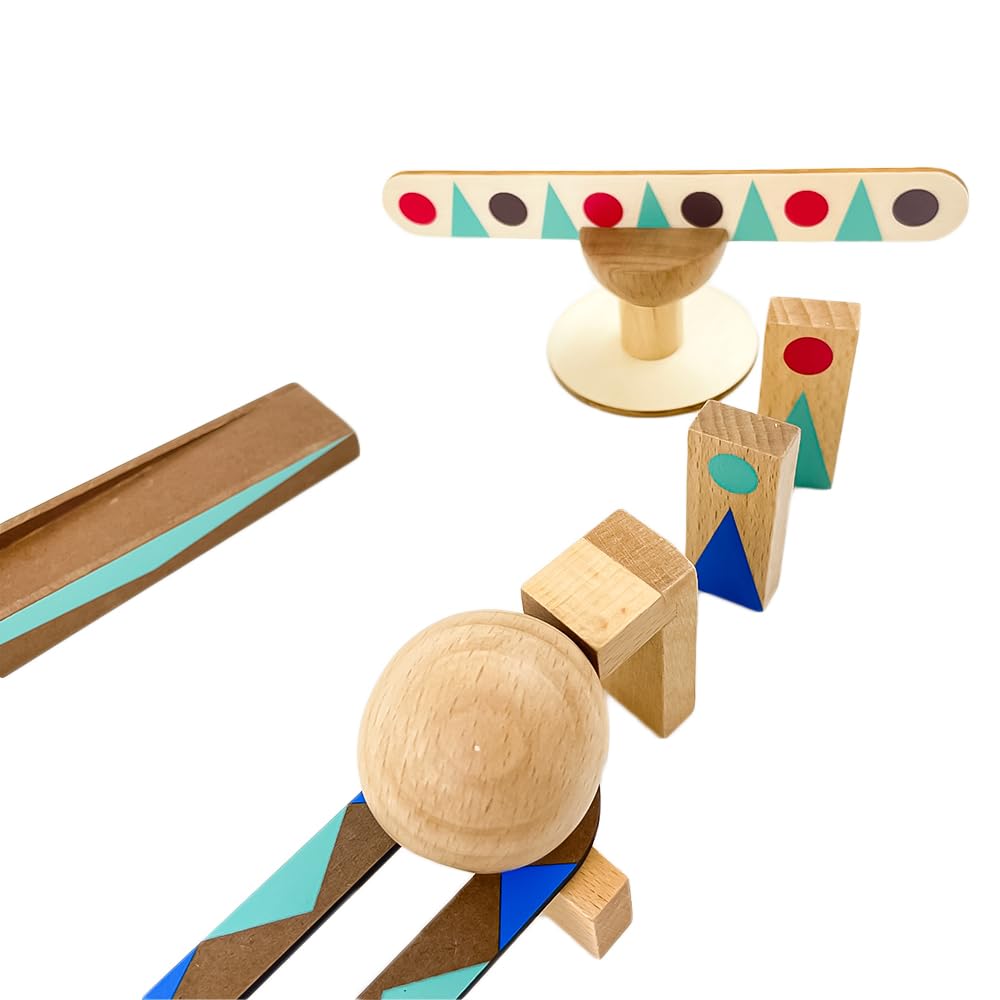 DJECO Zig & Go 48-Piece Set – Domino Track Builder for Creative STEM Play