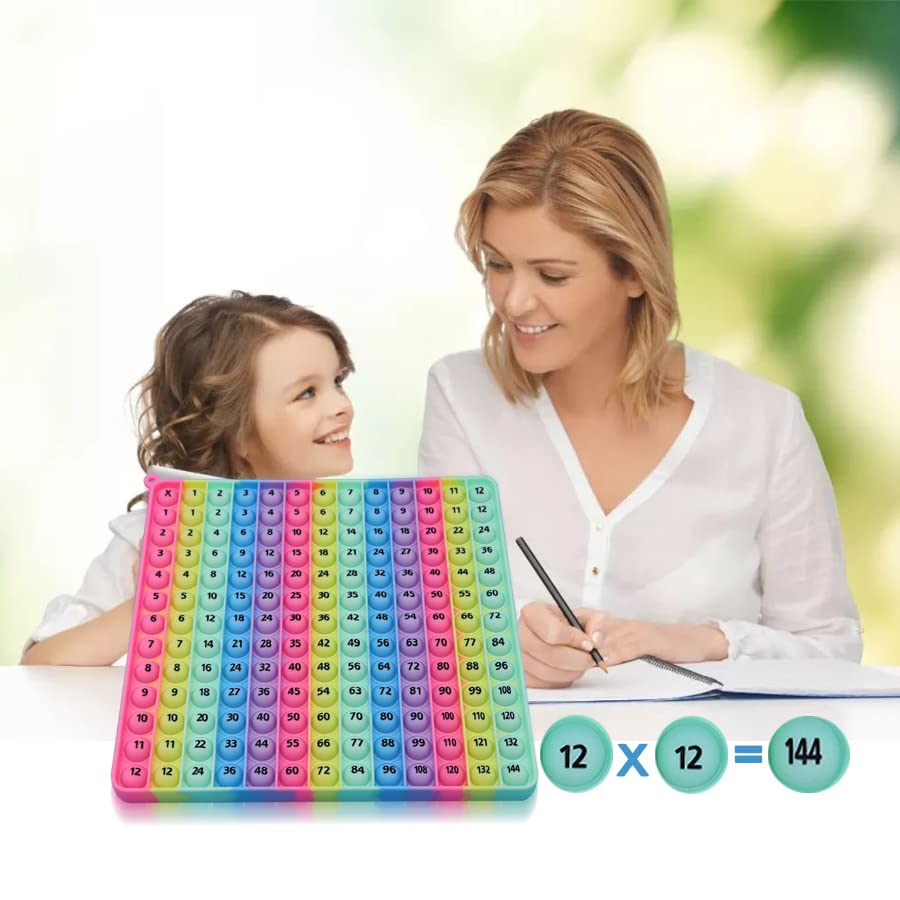 DK-SIMINA 12x12 Multiplication Table Game – Fidget Math Toy for Easy Learning