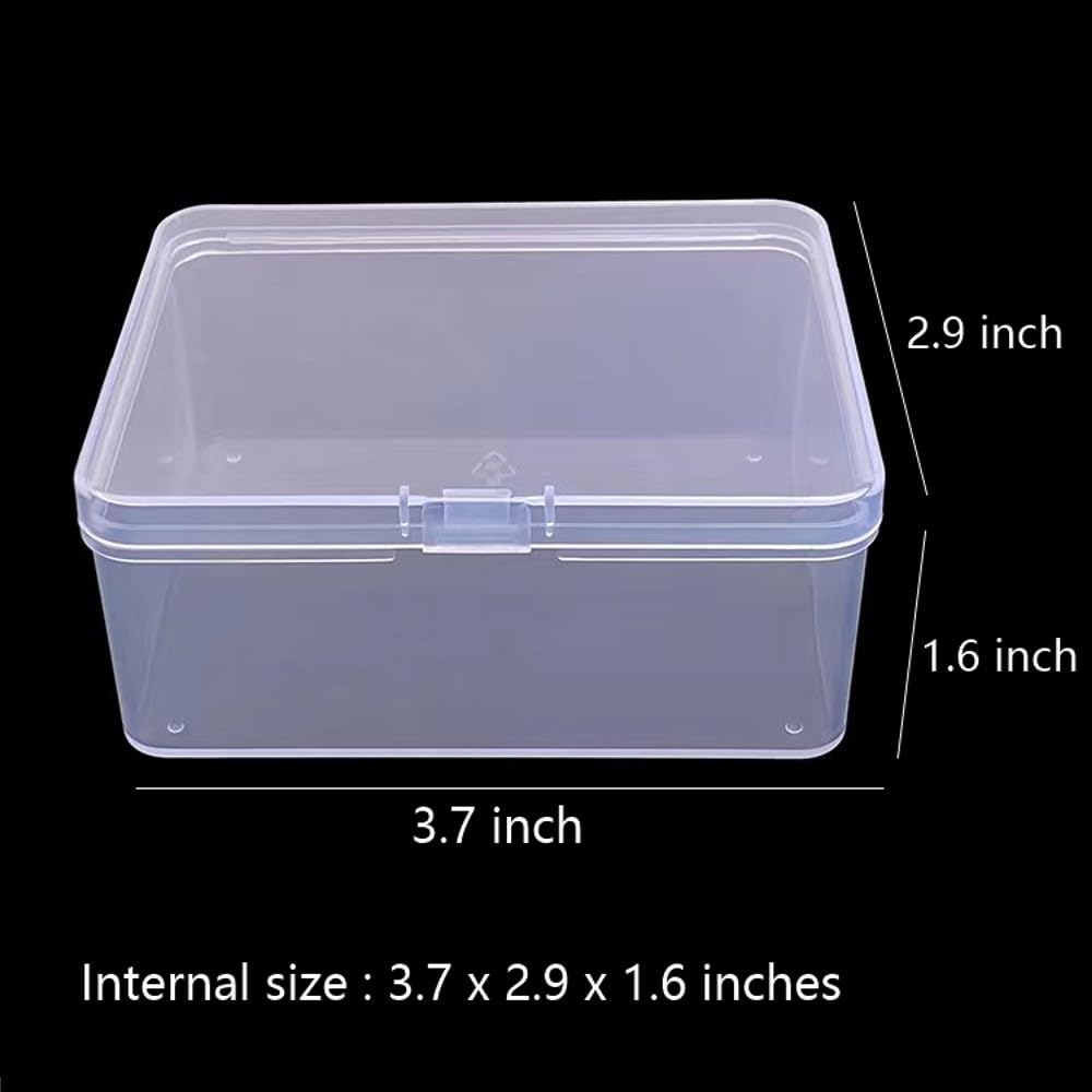 DKAOVH 6PCS Plastic Card Storage Box – UNO Card Case, High Capacity Playing Card Box (Cards Not Included)