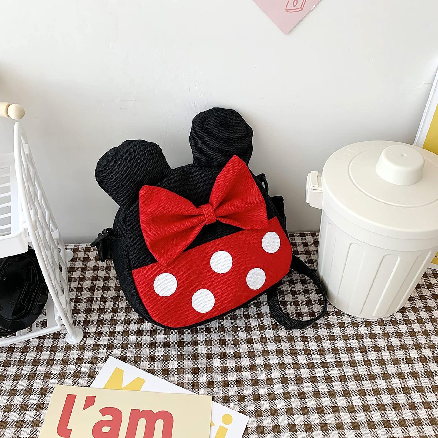 Dksyee Cute Mini Mouse Crossbody Bag for Girls | Toddler & Kids Purses