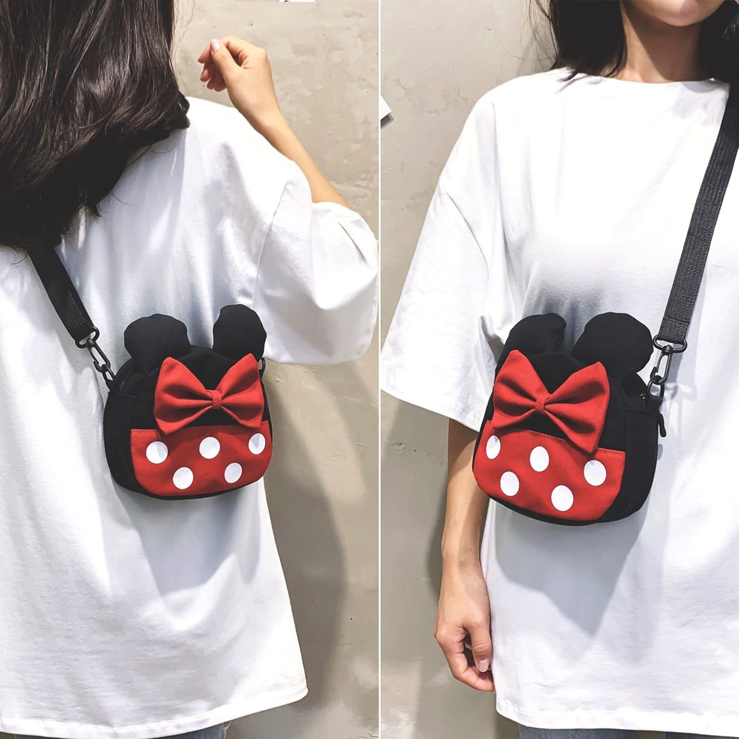 Dksyee Cute Mini Mouse Crossbody Bag for Girls | Toddler & Kids Purses
