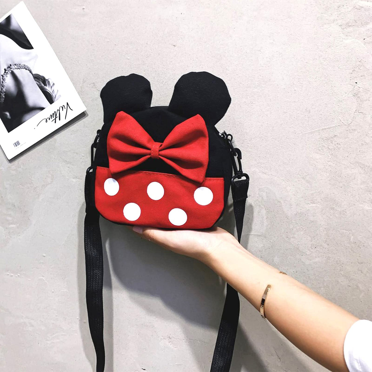 Dksyee Cute Mini Mouse Crossbody Bag for Girls | Toddler & Kids Purses