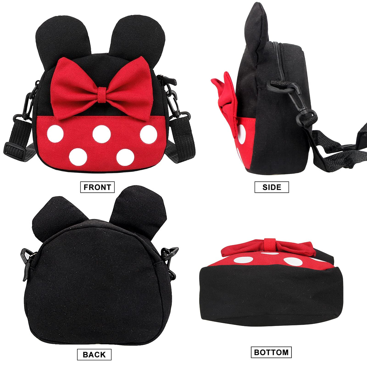Dksyee Cute Mini Mouse Crossbody Bag for Girls | Toddler & Kids Purses