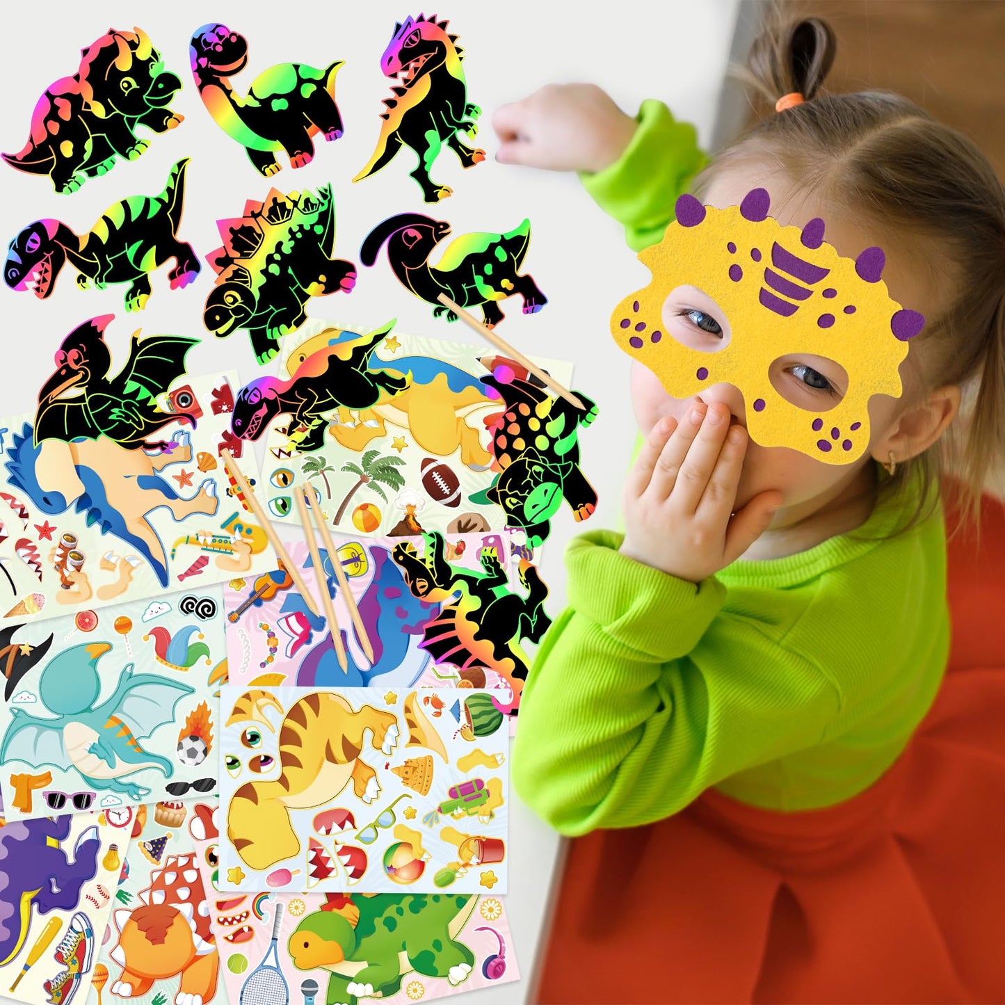 DMIGHT Dinosaur Party Favors – Dinosaur Birthday Party Supplies & Goodie Bags