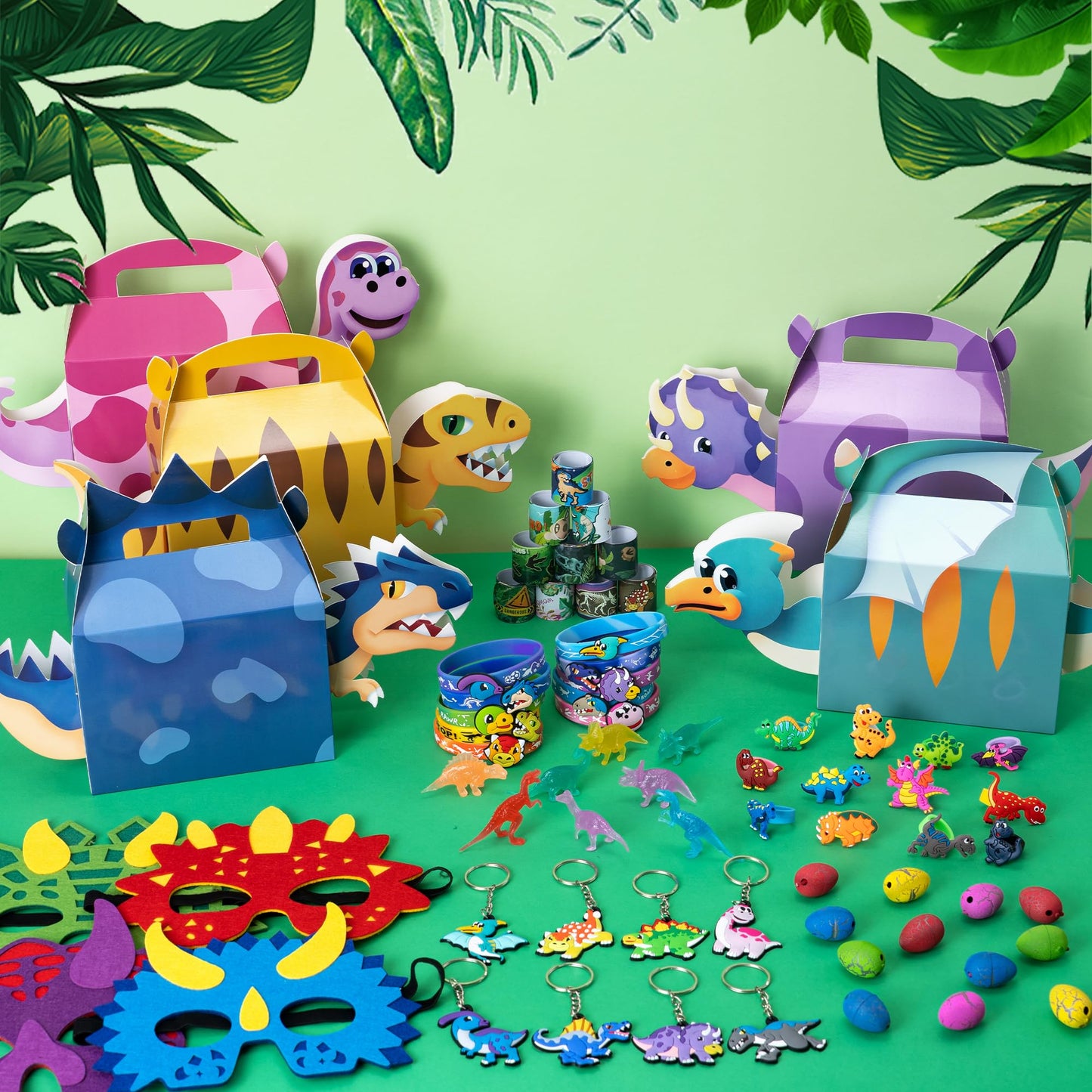 DMIGHT Dinosaur Party Favors – Dinosaur Birthday Party Supplies & Goodie Bags