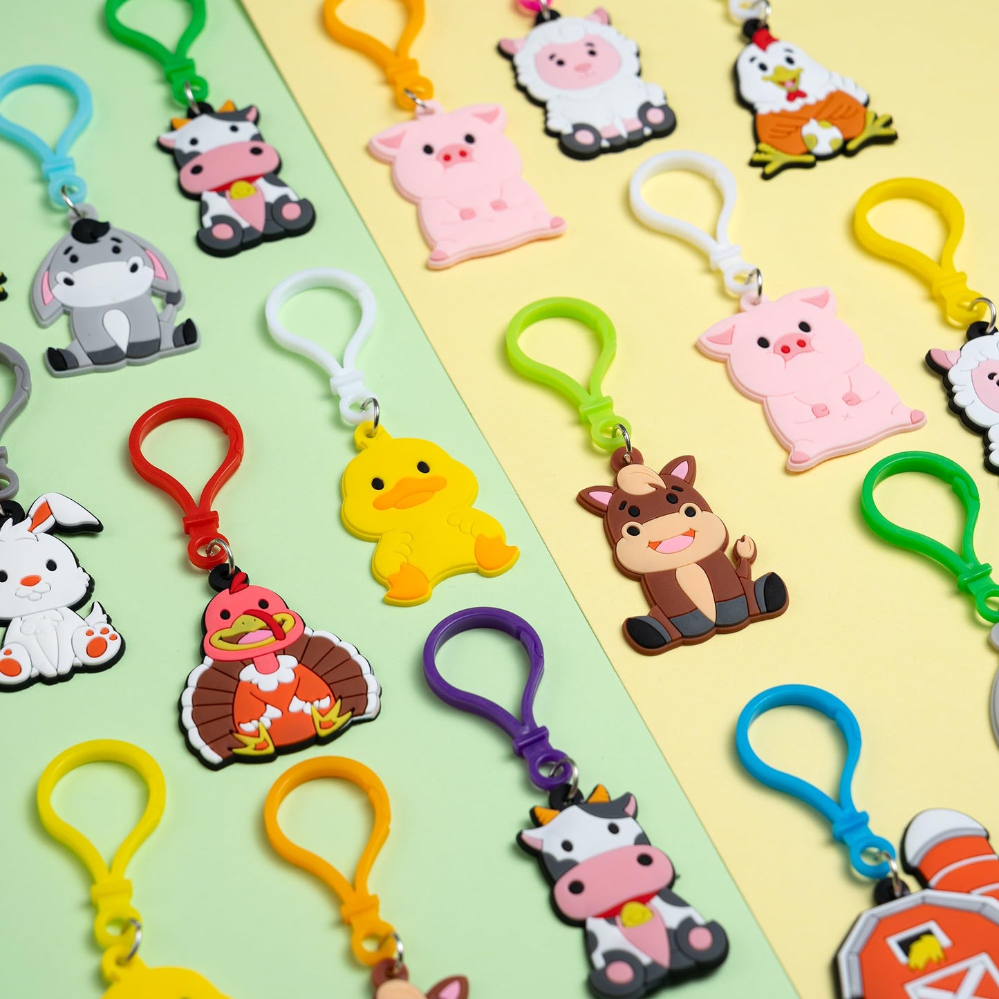 DMIGHT Farm Animals Birthday Party Favors Set — 82 Pcs Barnyard Masks & Accessories