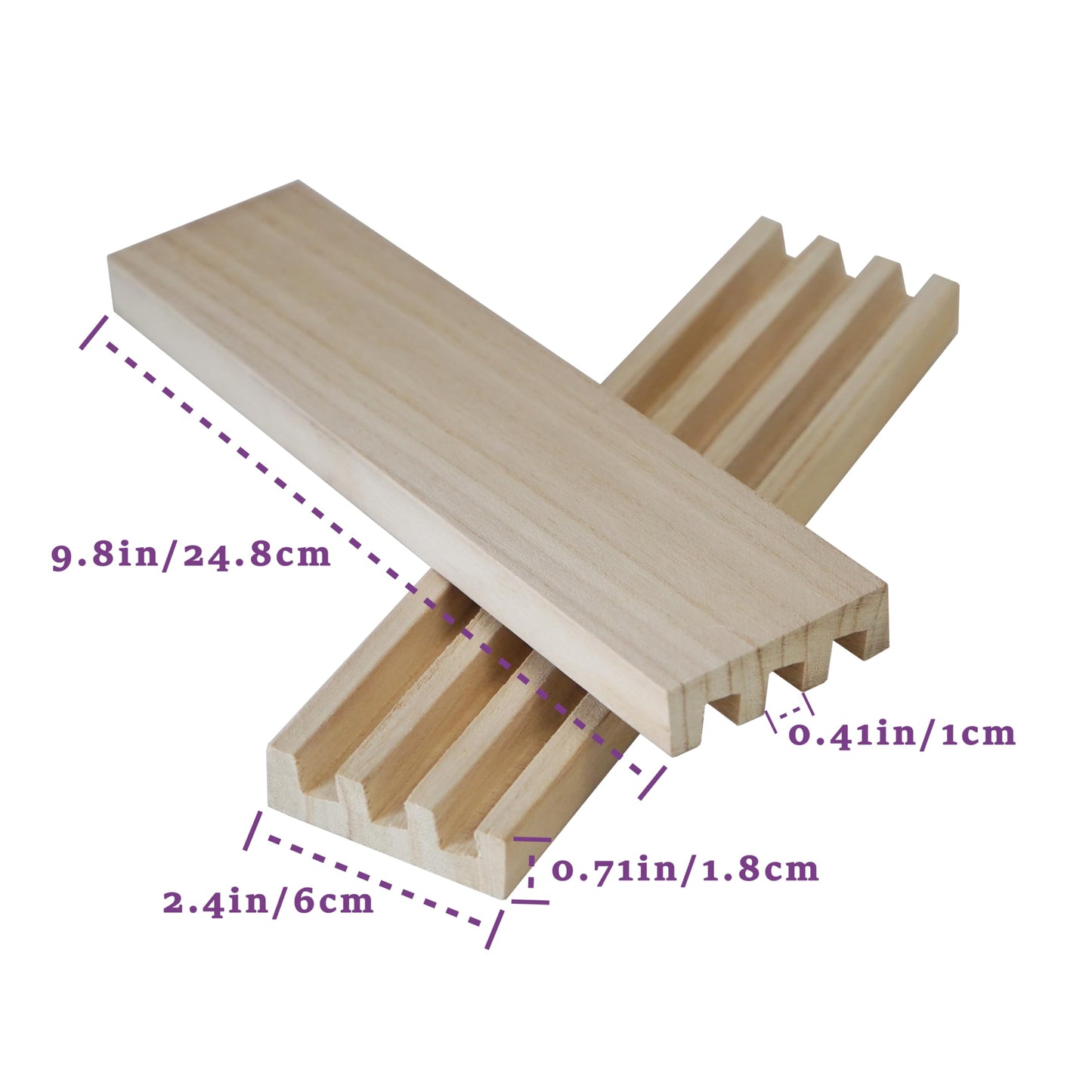 DNB SPORTS Wooden Domino Racks - 8-Pack, 3-Slot Holders